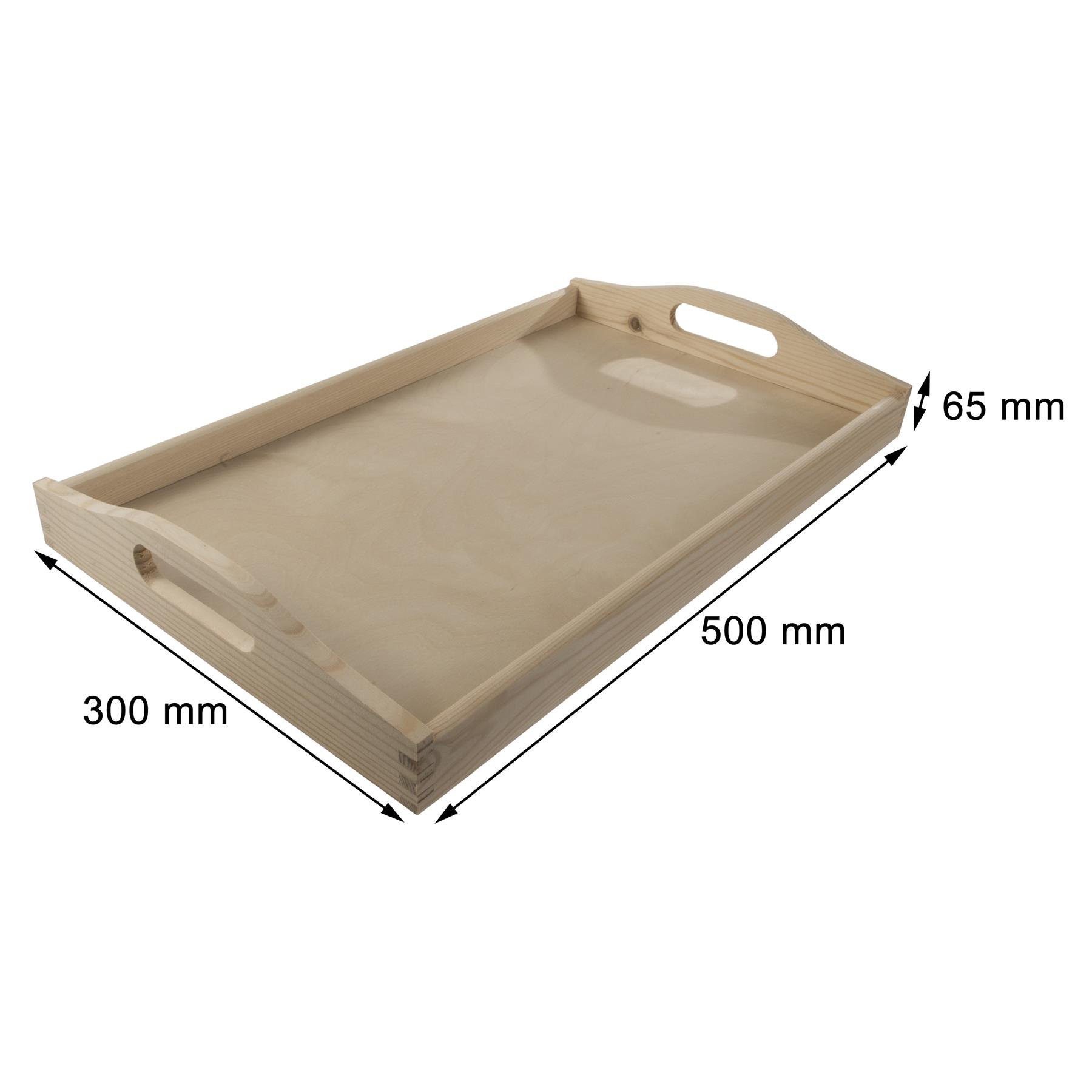 Decorative Serving Trays | Plain Pinewood | Tea Coffee Milk Breakfast Parties - Picture 117 of 144