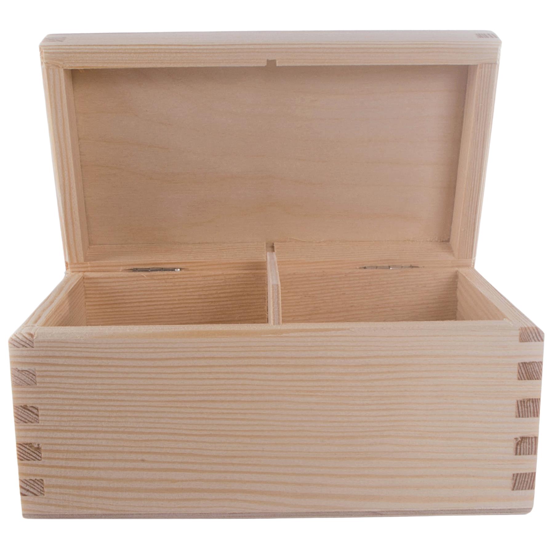 Holz Länglich Tee Box Ordnung Aufbewahrung Organizer Einfach Halter Etui 2-4 Fächer - Bild 22 von 48