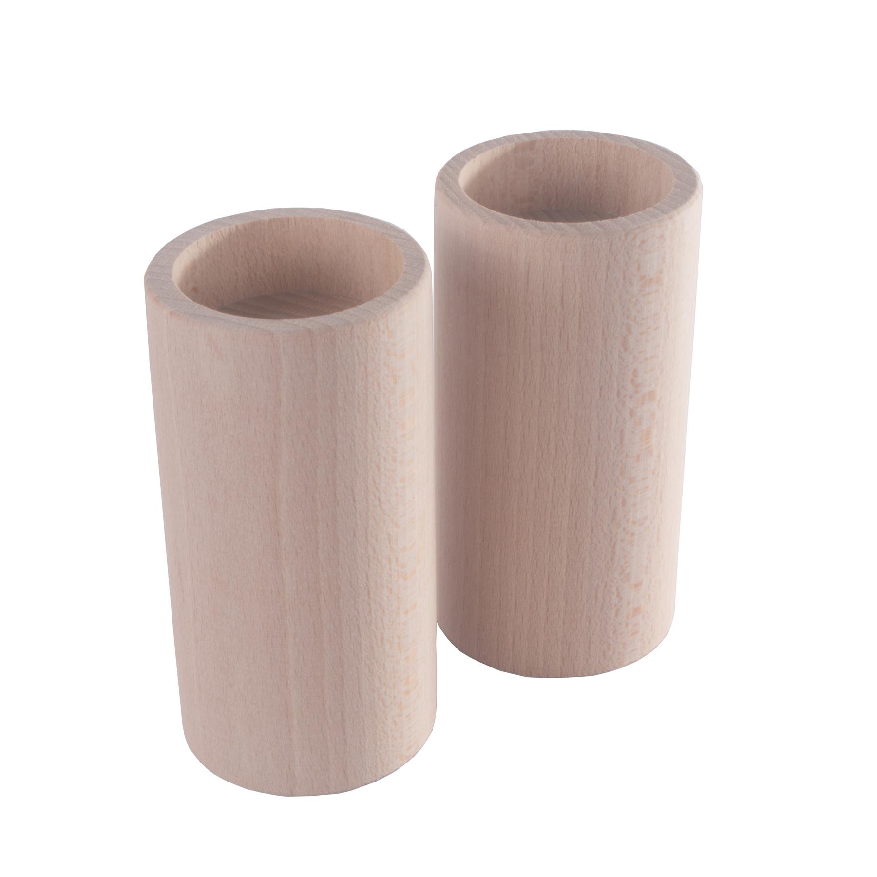 Round Traditional Beechwood Tea Light Candle Holders / Decorative / Unpainted - Picture 31 of 46
