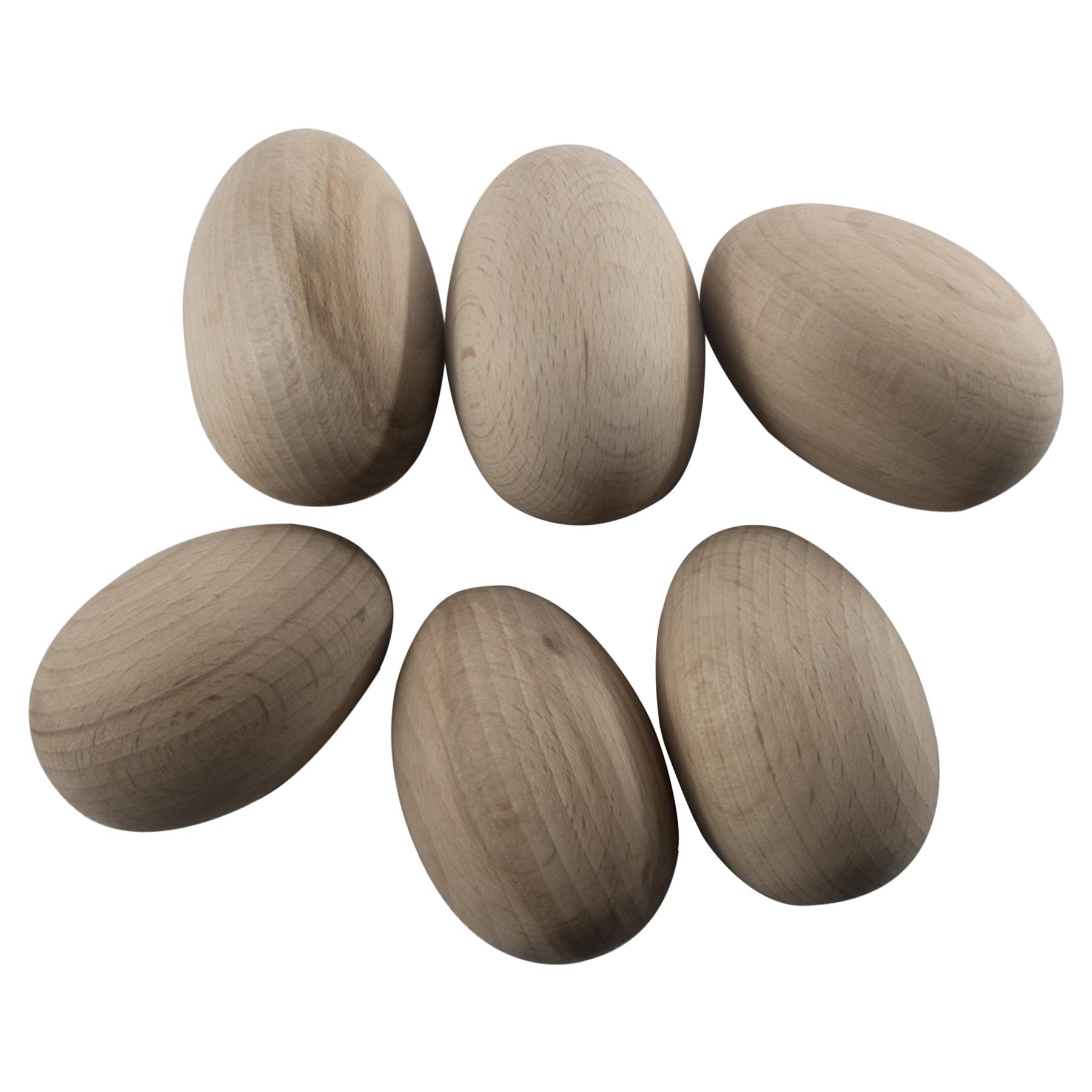 Wooden Eggs |3 Sizes| Natural Beech Plain Easter Decorations Crafts Woodworking - Picture 22 of 34