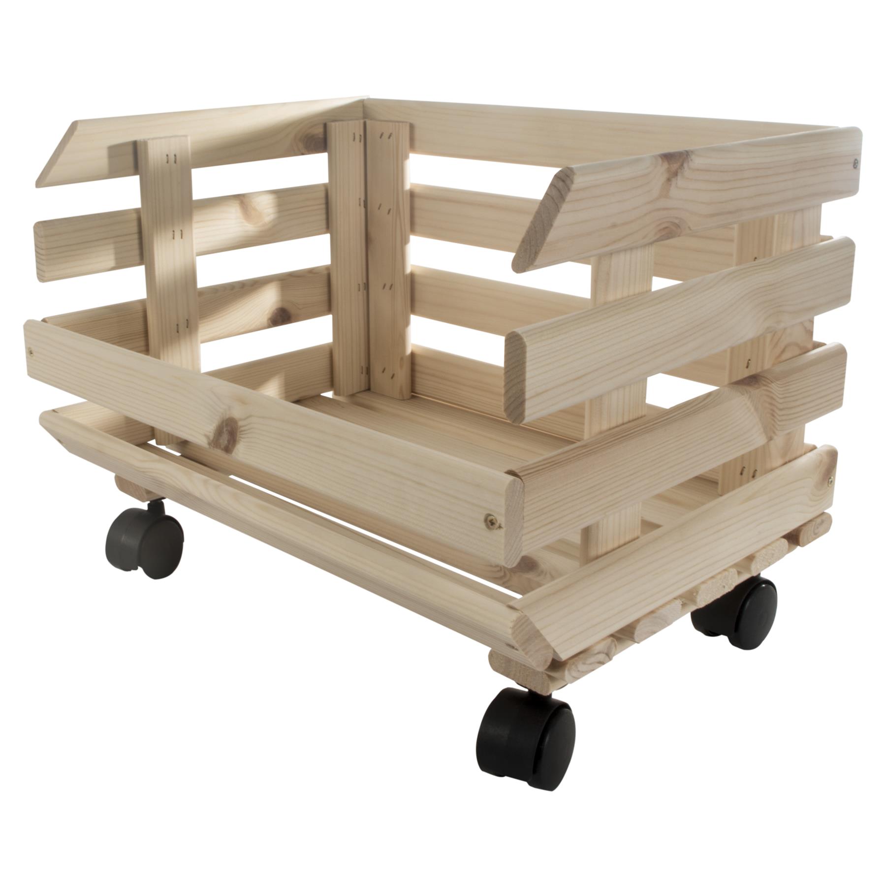 Wooden Unpainted Stackable Storage Box Crate Container Display Unit 1-3 Tier - Picture 35 of 49