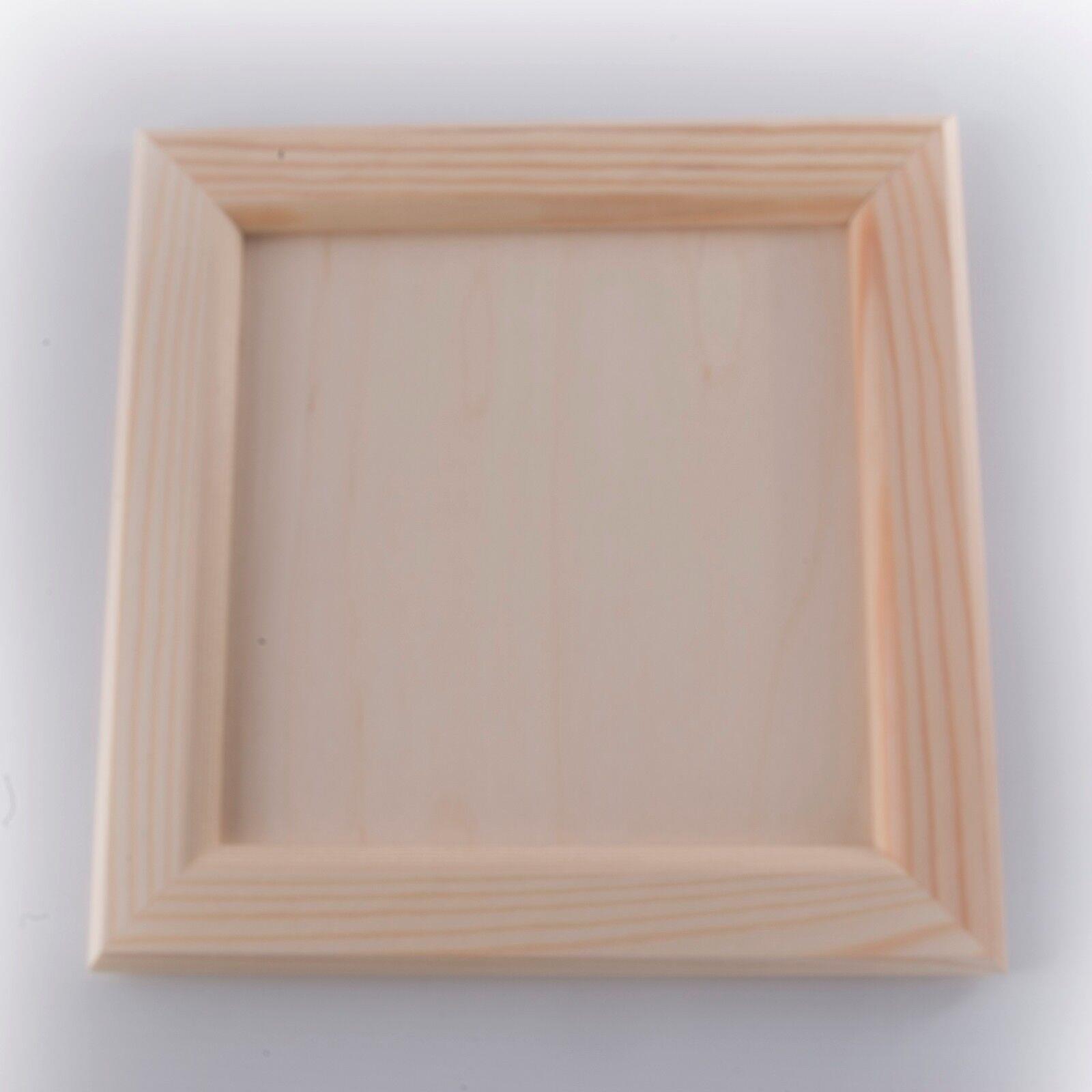 Unpainted Wood Canvas Framed Board Panels Hanging Painting Drawing Display Craft - Picture 7 of 22