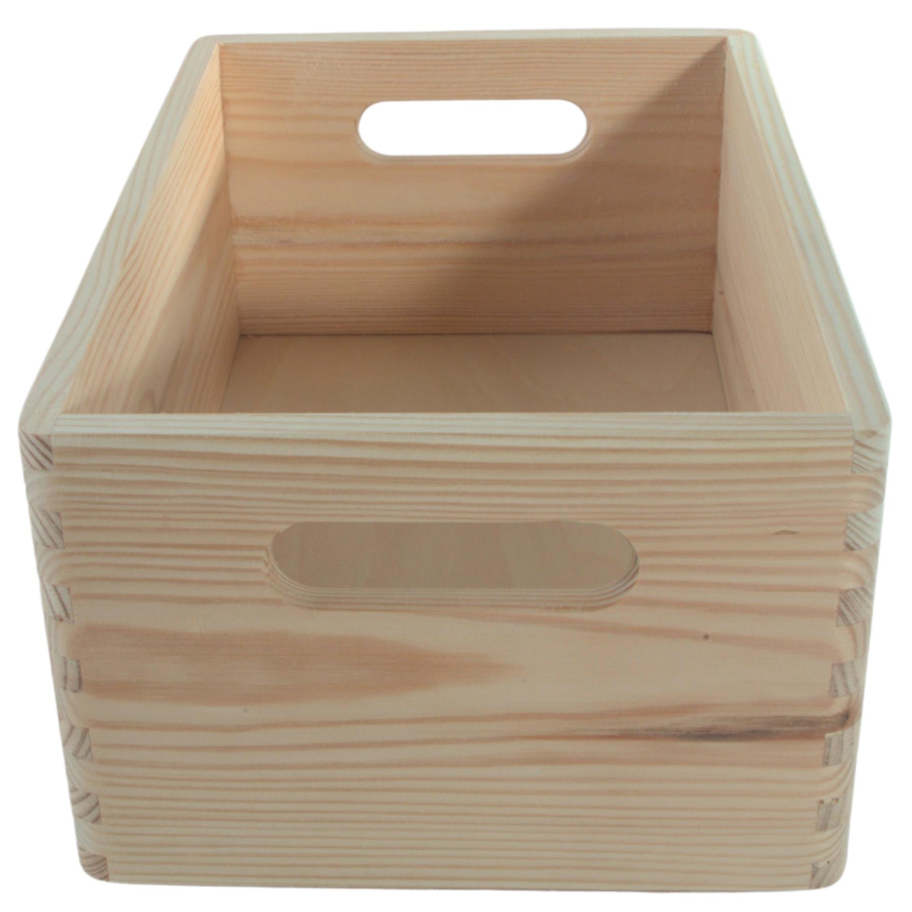Wooden Stacking Storage Boxes Narrow Small Spaces Bathroom Kitchen Slim Crates - Picture 47 of 61