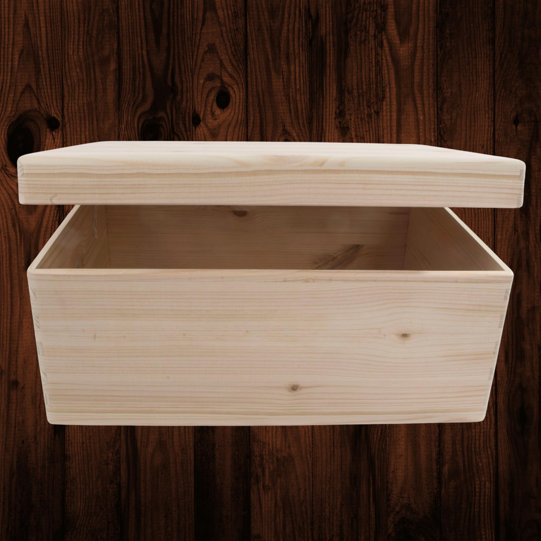 Wooden Lidded Decorative Memory Storage Chest Boxes / 5 Sizes / Small to Large - Picture 49 of 58