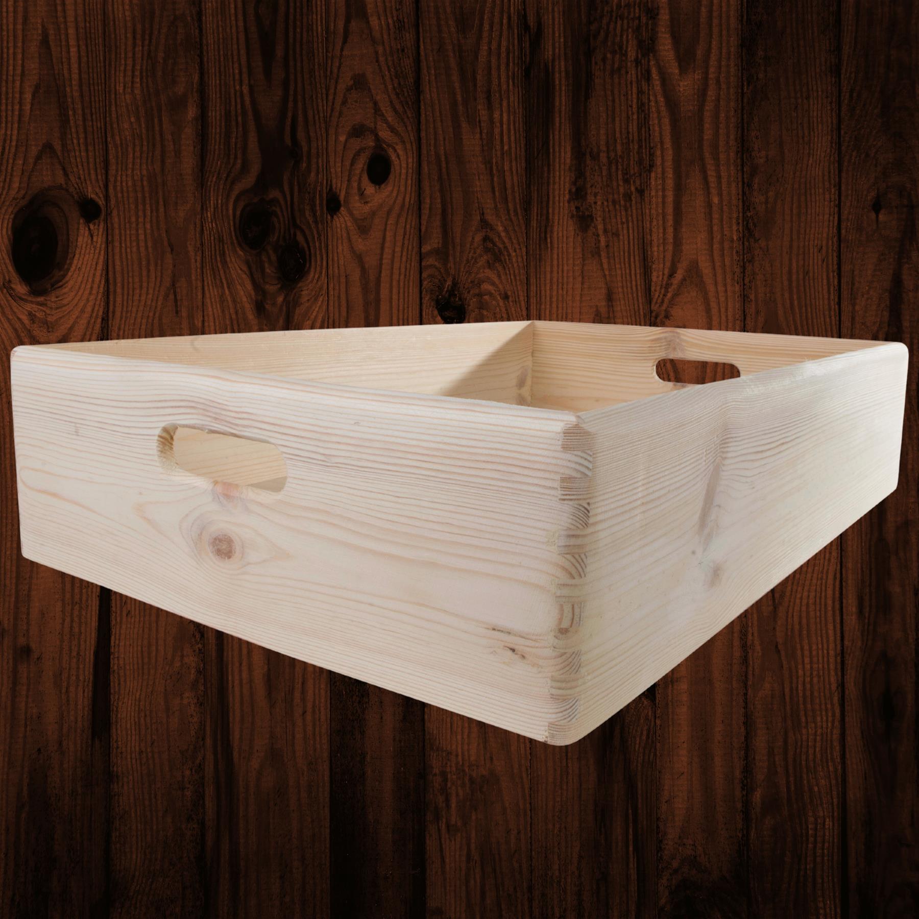 Wooden Crates | Plain Decorative Pine Underbed Storage Boxes Shelves Containers - Picture 63 of 66