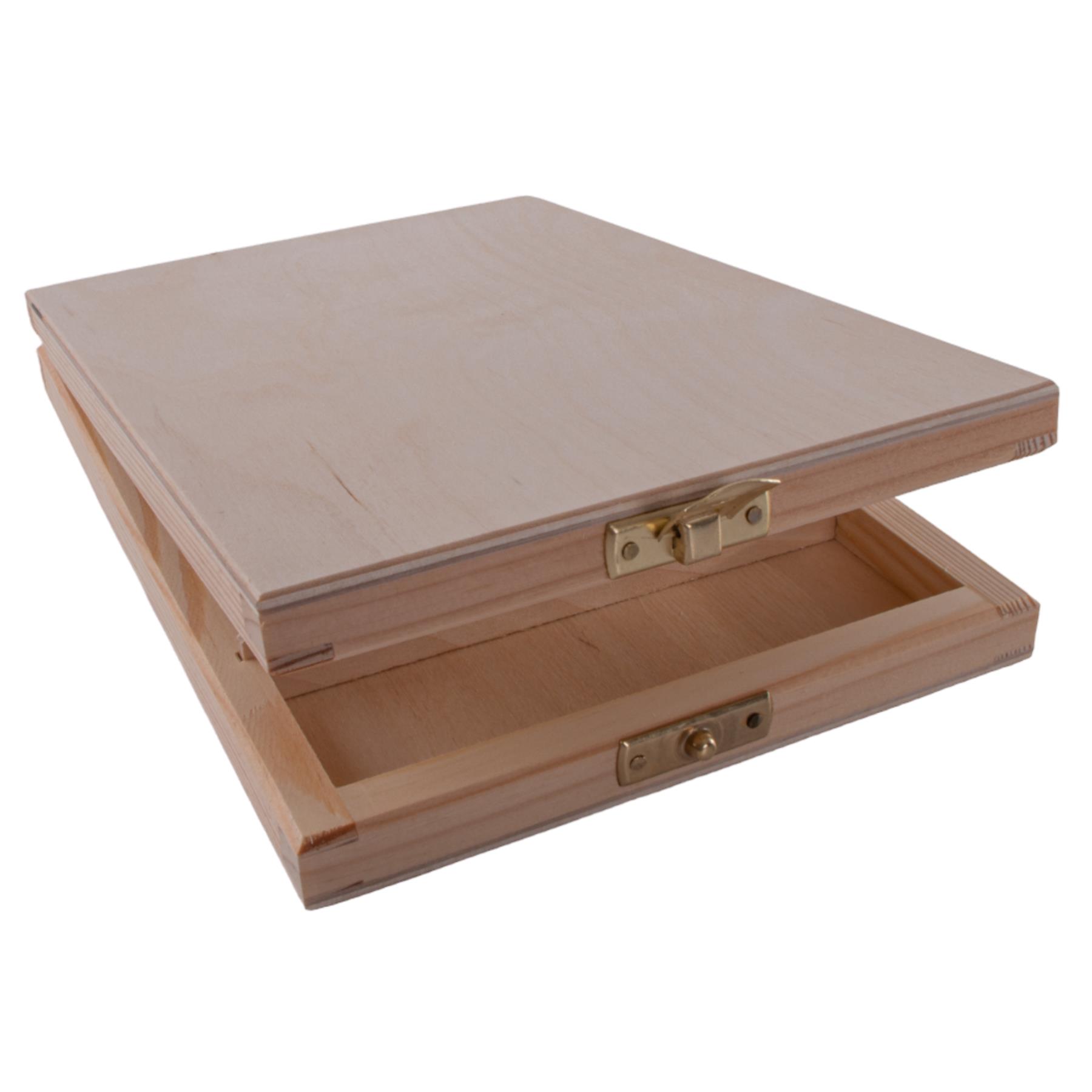 Caja de CD de madera y memoria USB de dos compartimentos | Idea de regalo | Madera artesanal pintable - Imagen 7 de 25