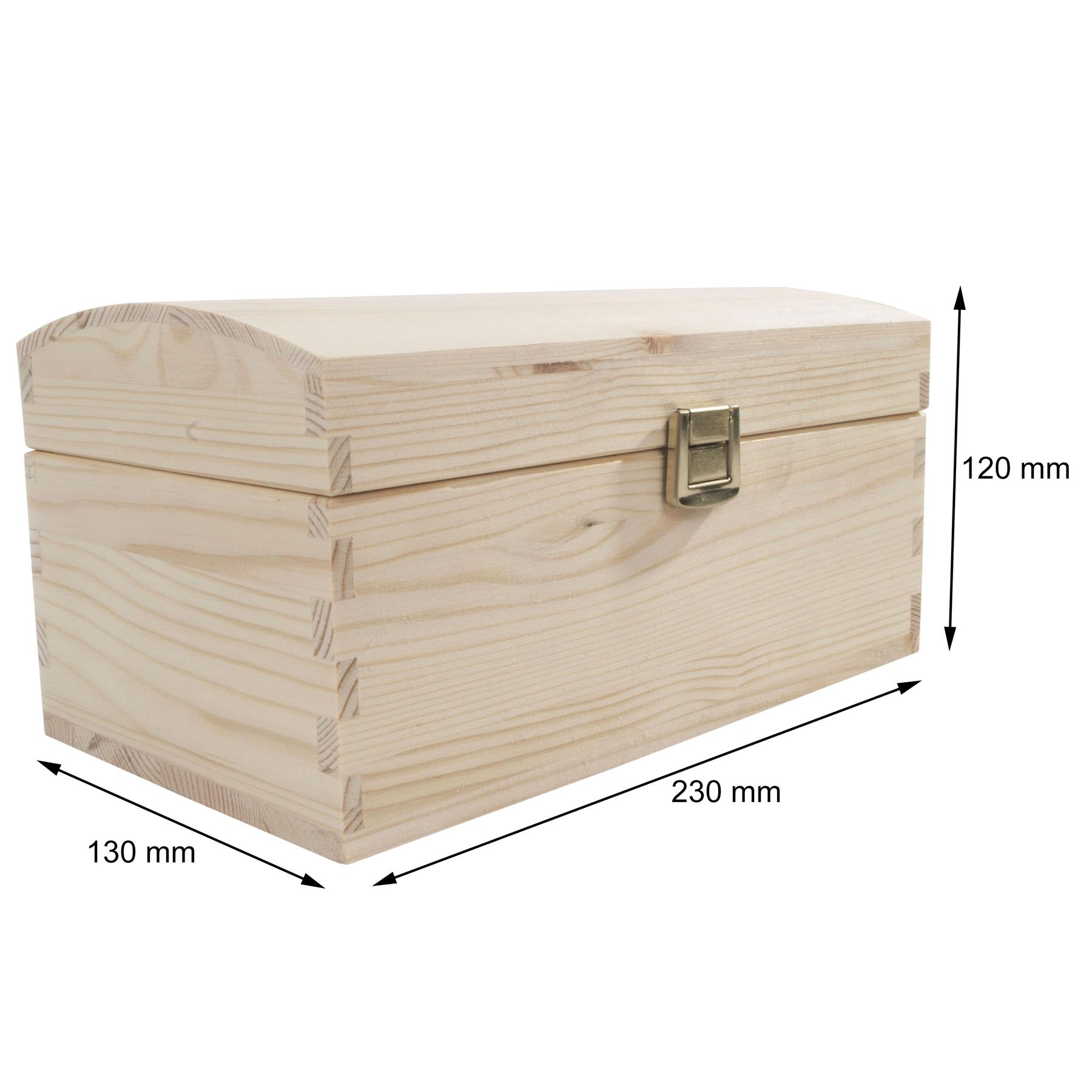 Wooden Storage Boxes / 5 Sizes / Treasure Chest Keepsake Trinket Memory Souvenir - Picture 13 of 70