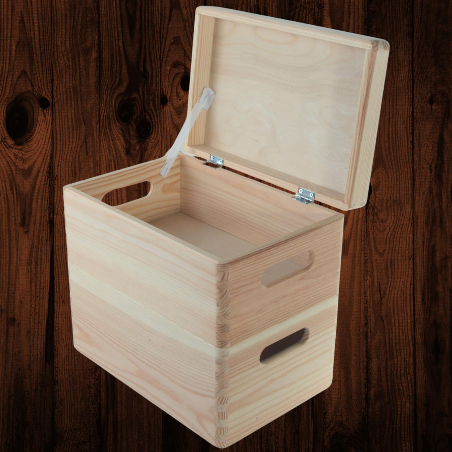 Wooden Stacking Storage Boxes Narrow Small Spaces Bathroom Kitchen Slim Crates - Picture 2 of 61