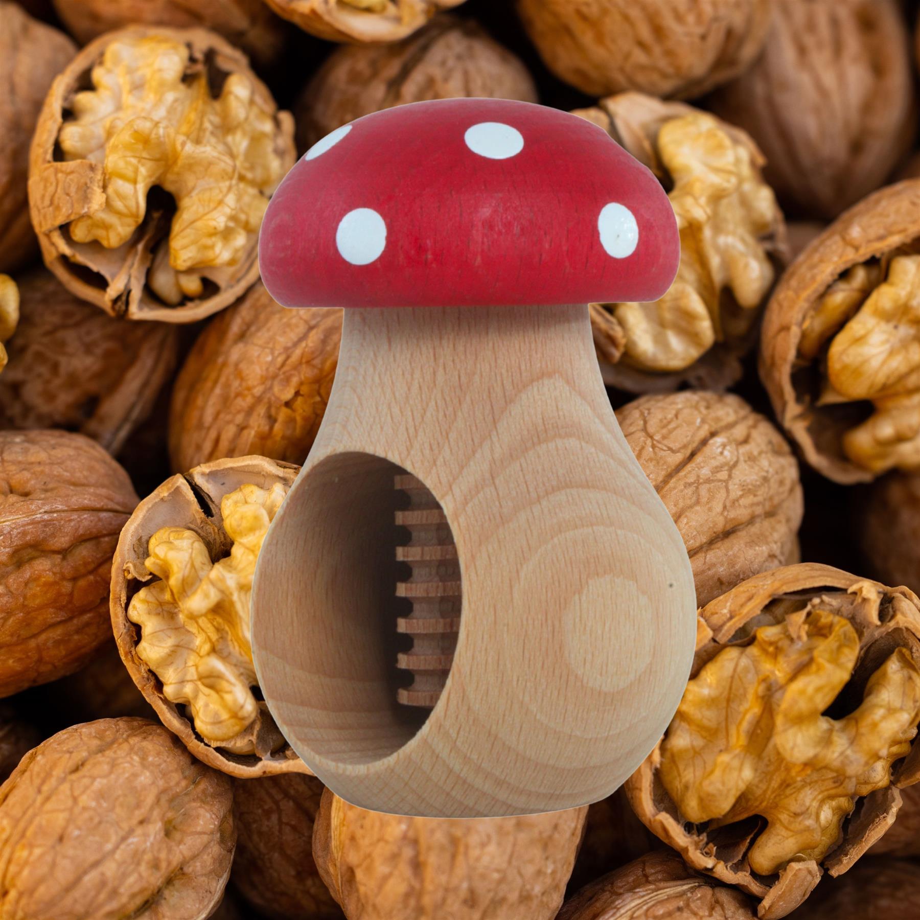 Cascanueces de madera regalo de Navidad cocina herramienta de madera nueces avellanas agrietadas - Imagen 33 de 37