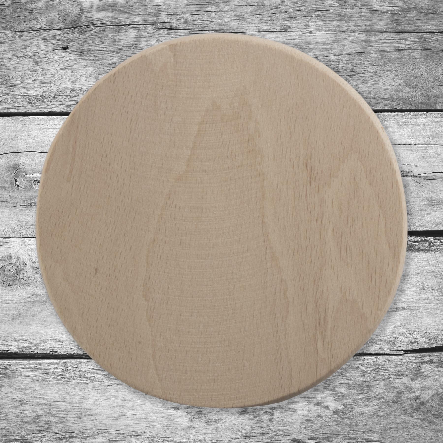 Plain Beechwood Round 9cm Drink Coasters Circle Blanks Coffee Table Cup Decor - Picture 72 of 82