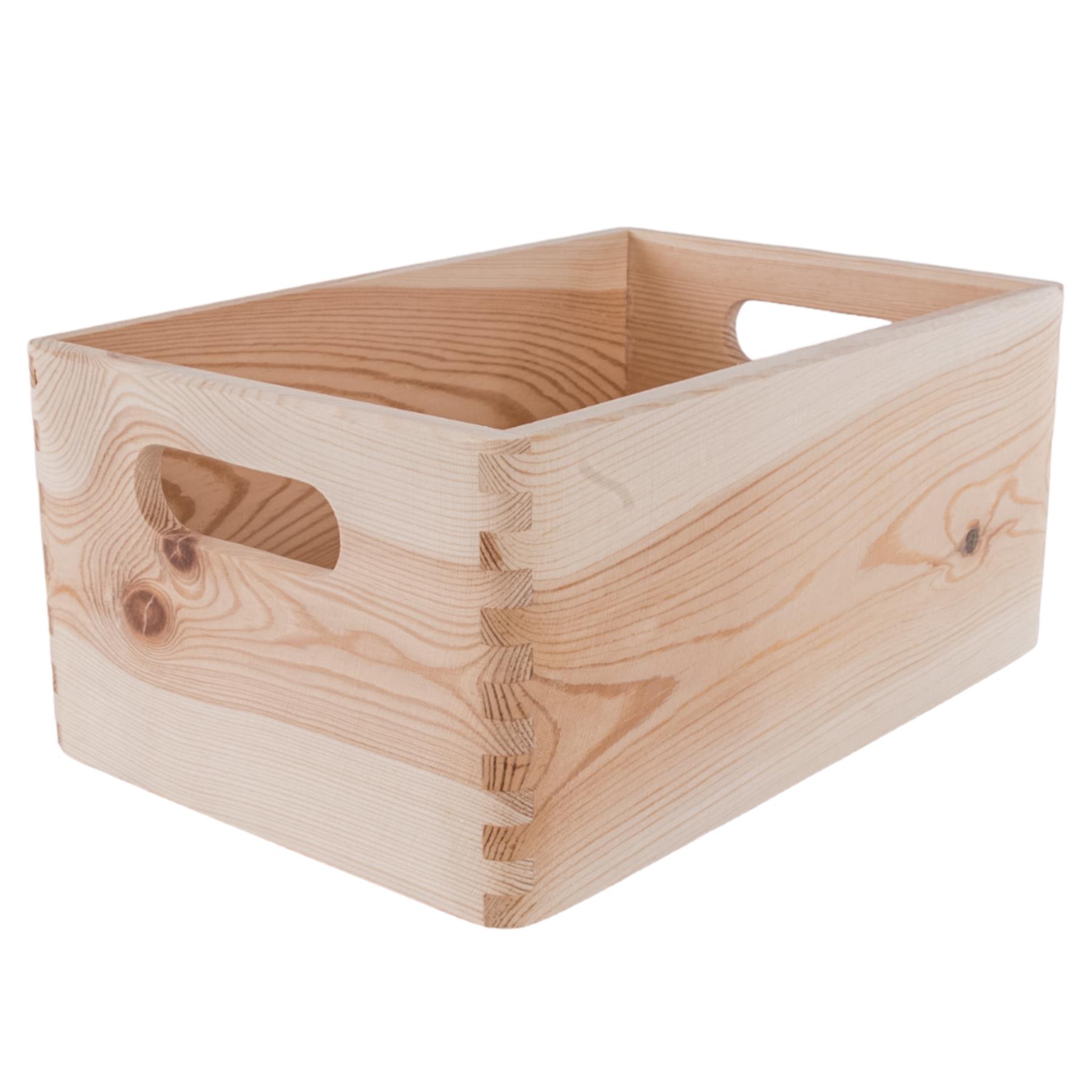 Wooden Crates | Plain Decorative Pine Underbed Storage Boxes Shelves Containers - Picture 11 of 66