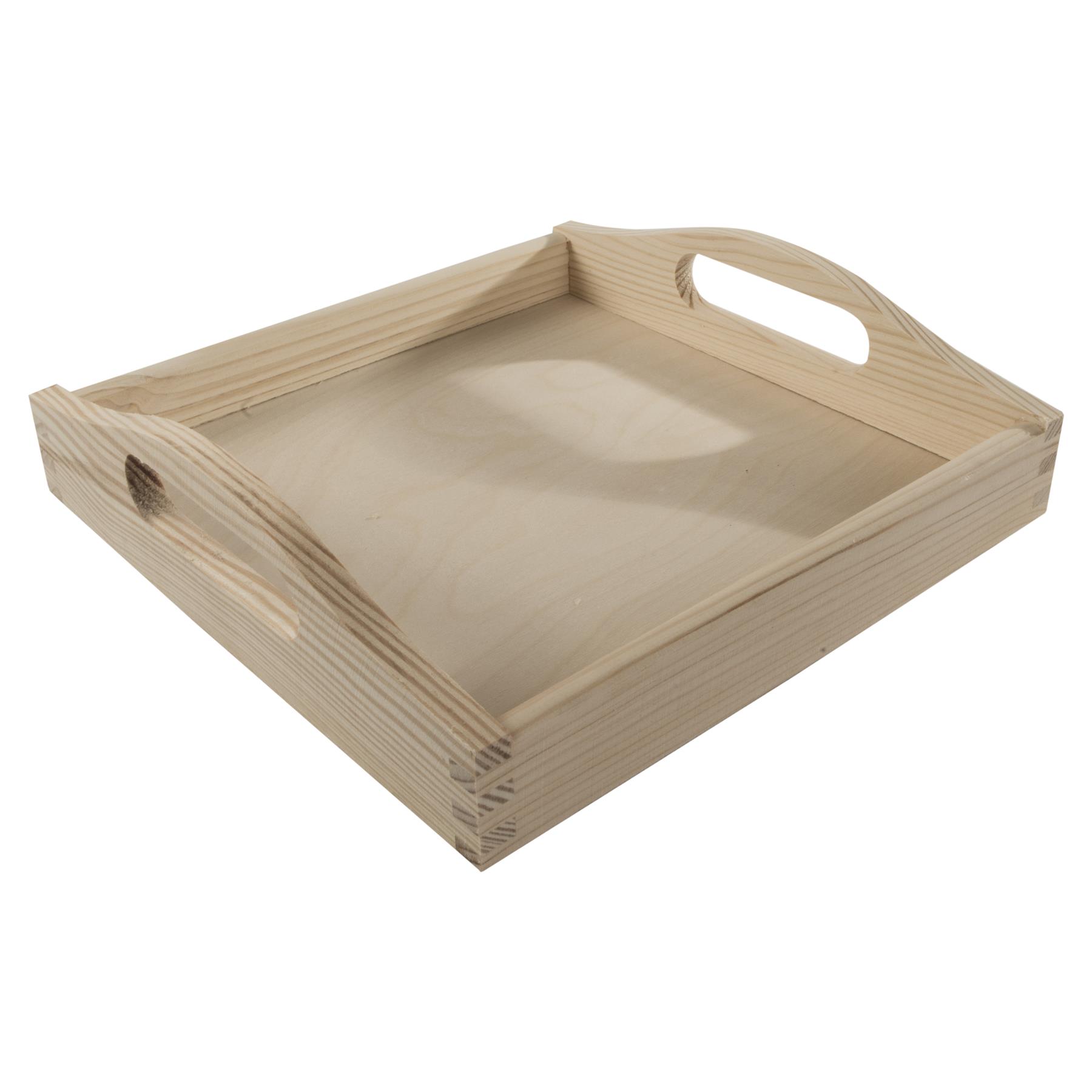 Decorative Serving Trays | Plain Pinewood | Tea Coffee Milk Breakfast Parties - Picture 6 of 144