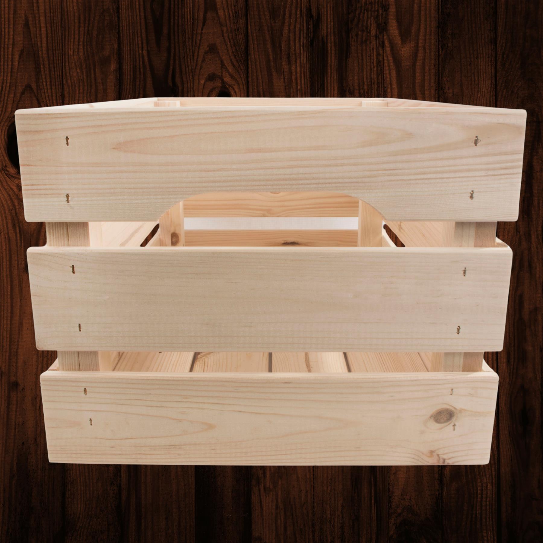 Wooden Crates Storage Boxes /2 Sizes/ Plain Unpainted Pinewood To Decorate Craft - Picture 23 of 40