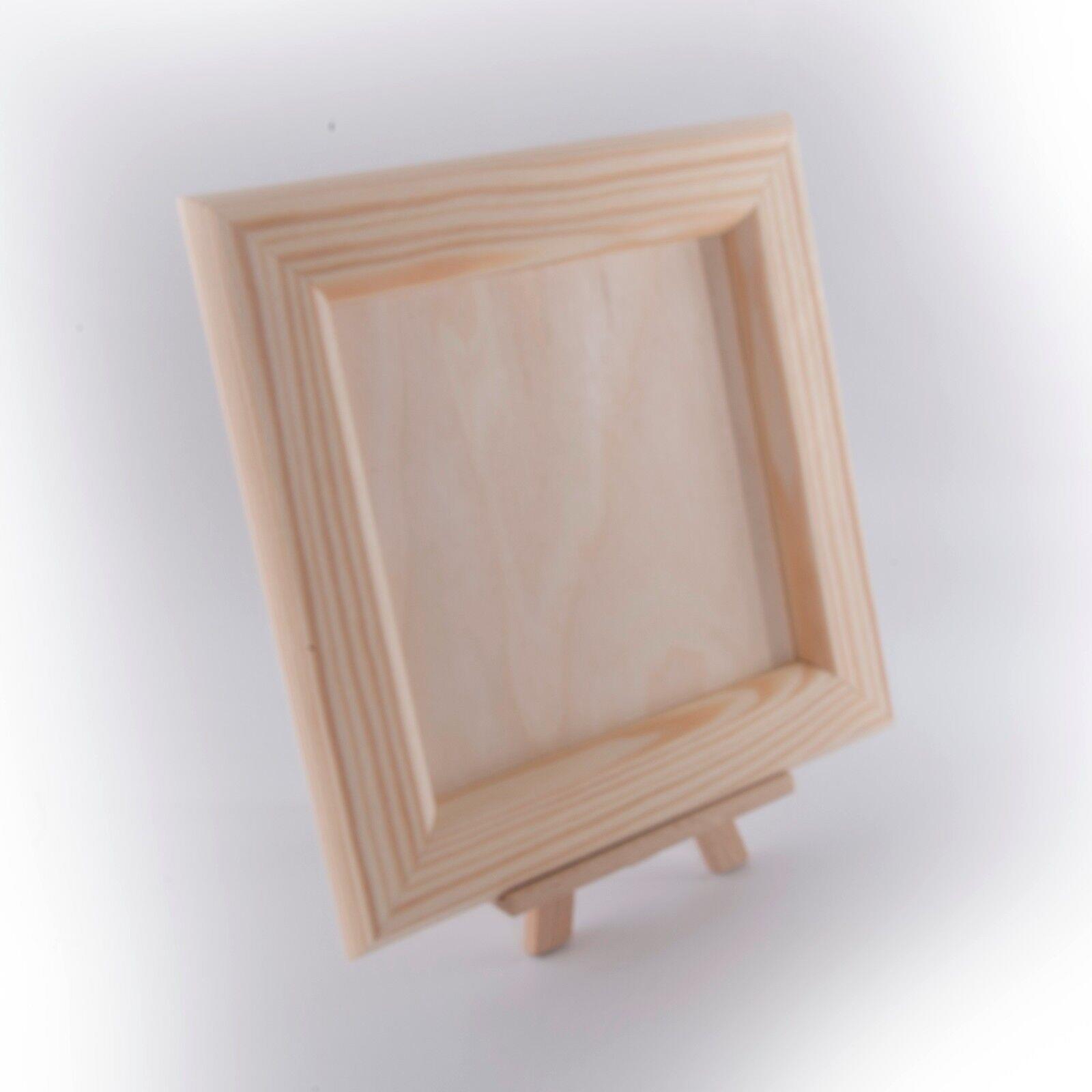 Unpainted Wood Canvas Framed Board Panels Hanging Painting Drawing Display Craft - Picture 6 of 22