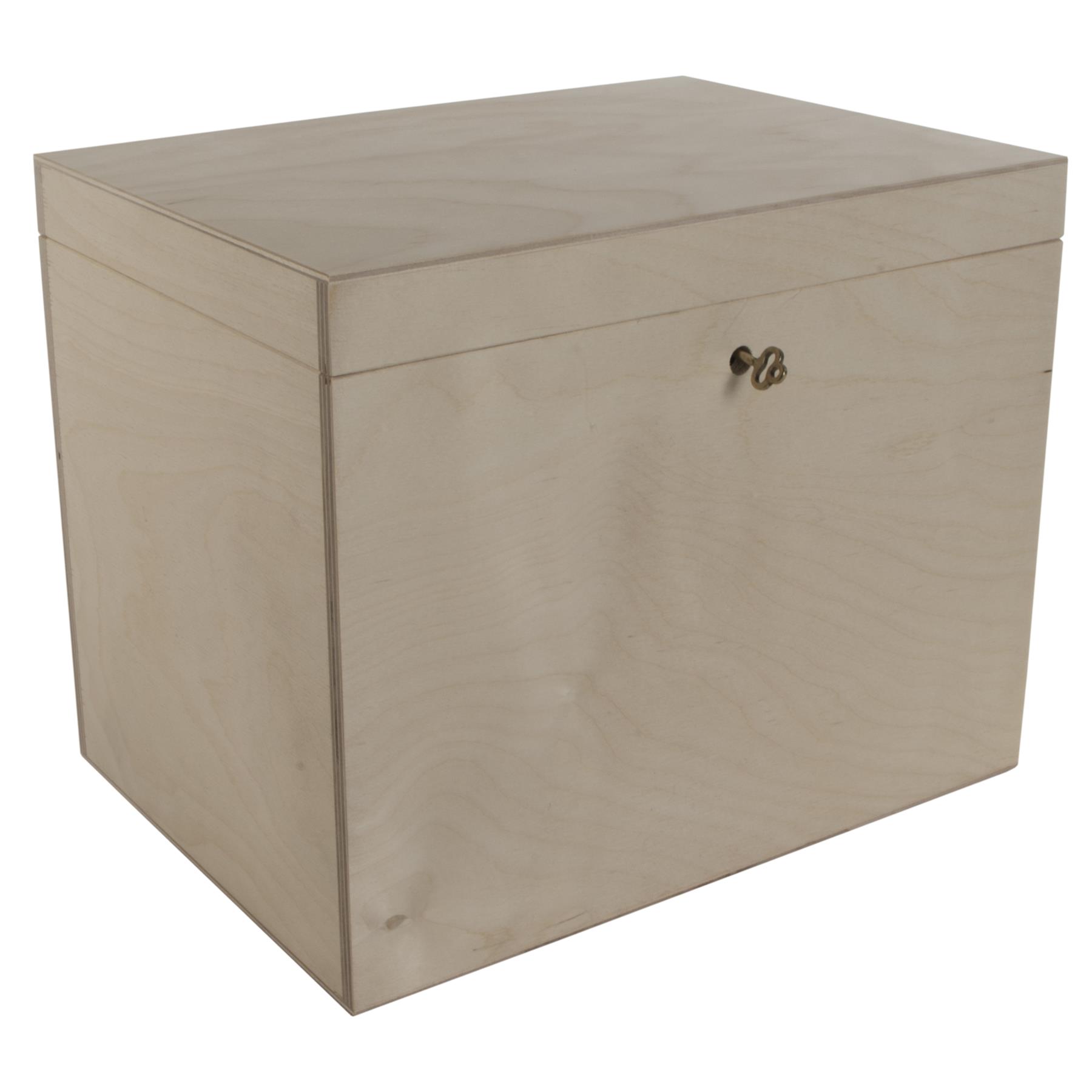 Cajas de tesoros de memoria con llave alta con llave baja para manchar artesanías - Imagen 18 de 34