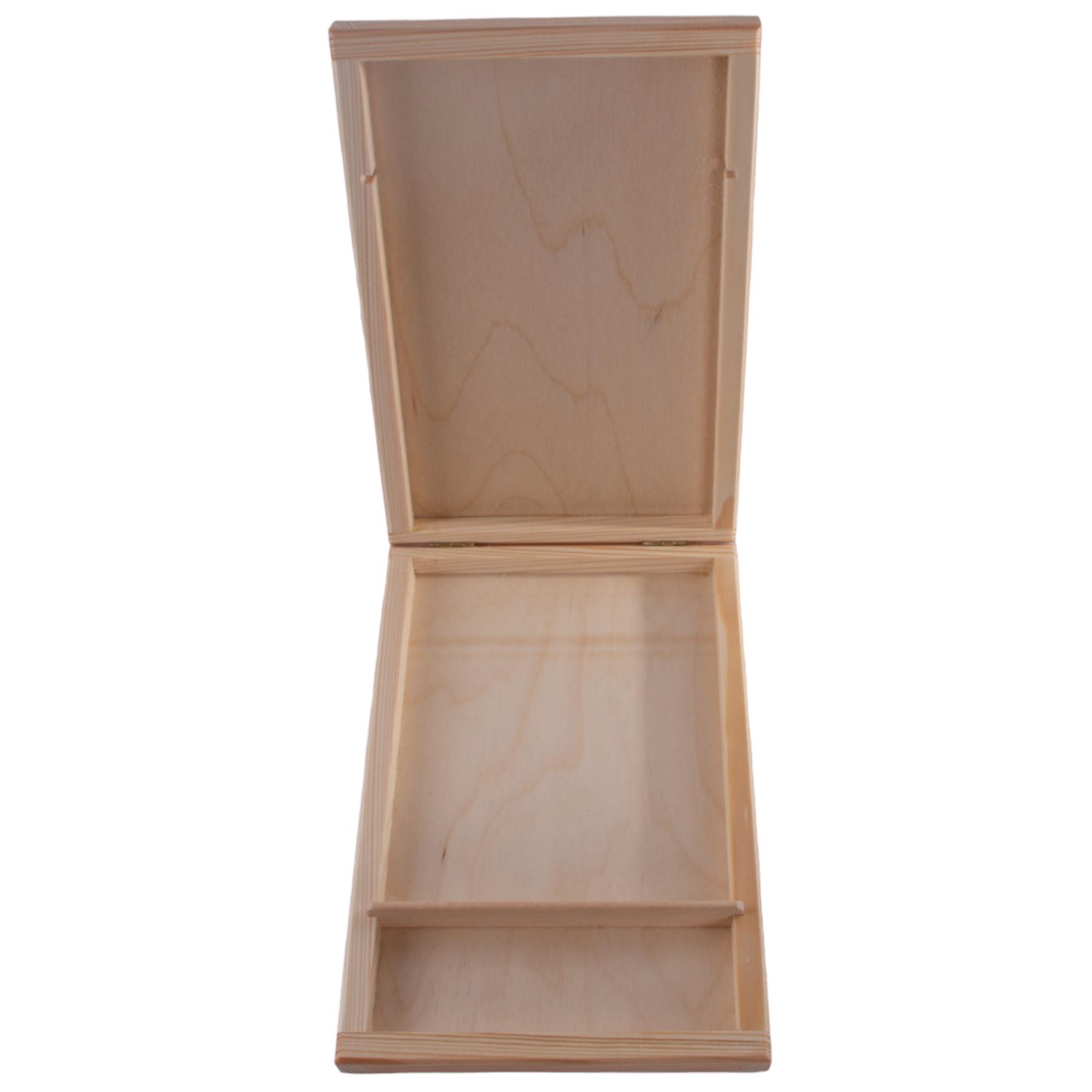 Caja de CD de madera y memoria USB de dos compartimentos | Idea de regalo | Madera artesanal pintable - Imagen 15 de 25