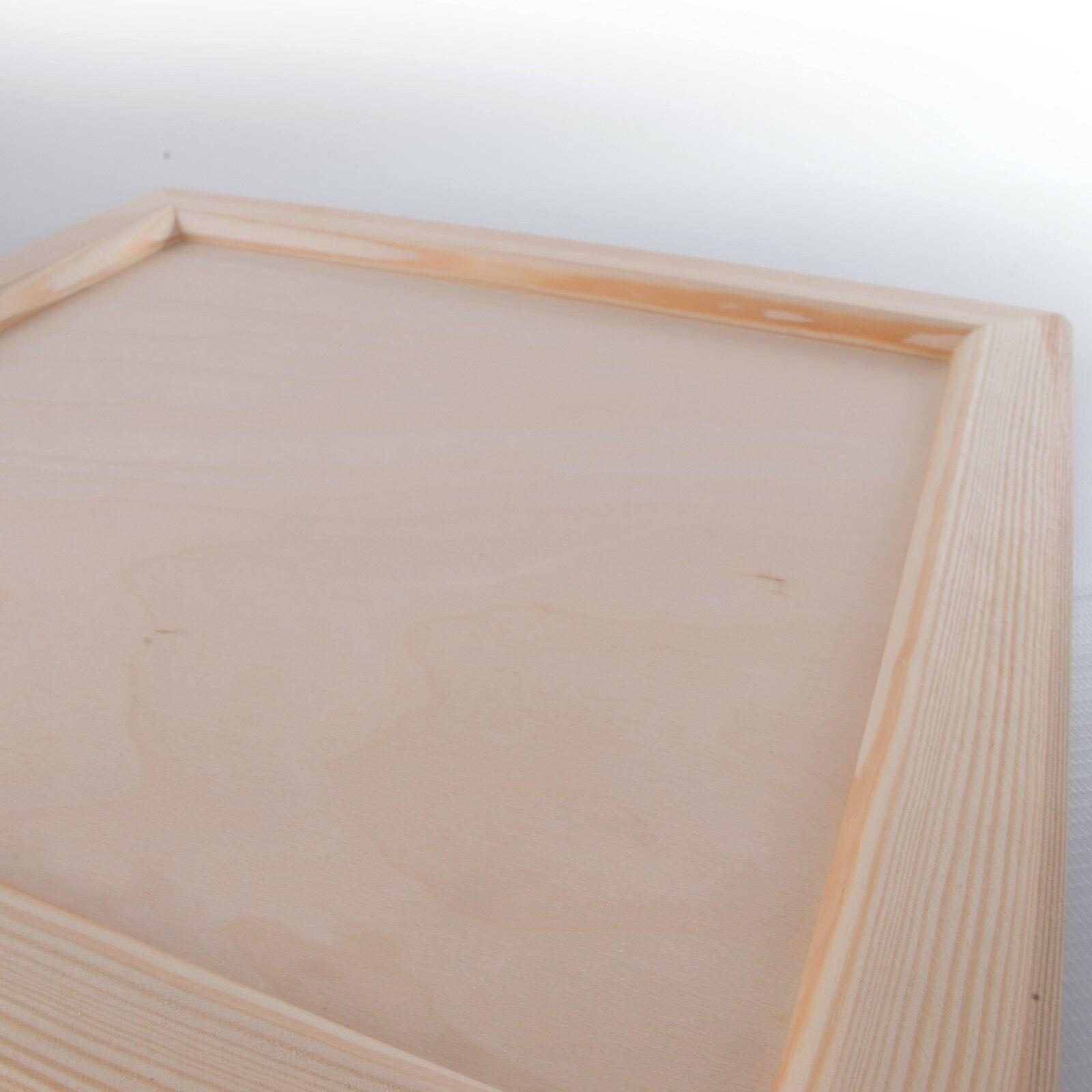 Unpainted Wood Canvas Framed Board Panels Hanging Painting Drawing Display Craft - Picture 15 of 22