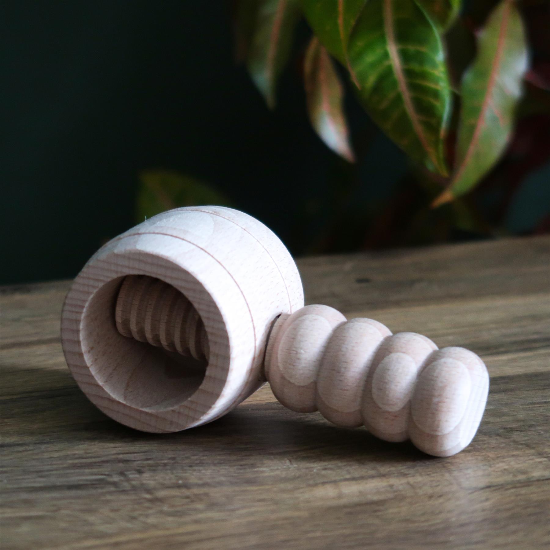 Cascanueces de madera regalo de Navidad cocina herramienta de madera nueces avellanas agrietadas - Imagen 11 de 37