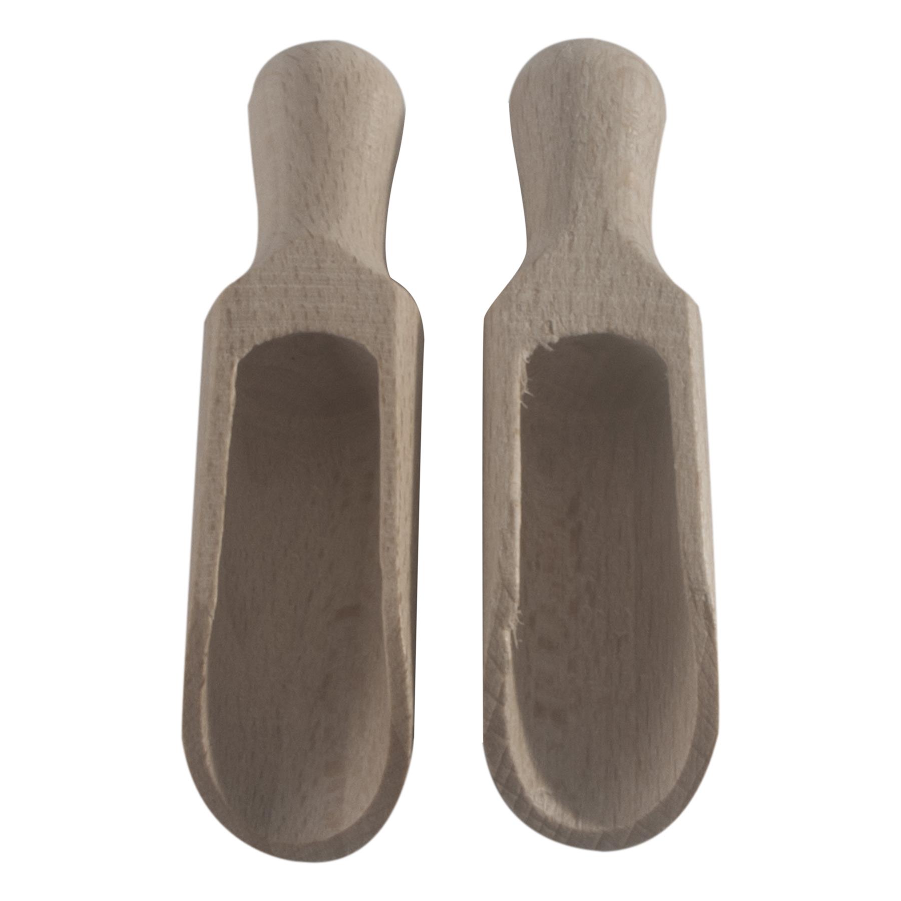 Mini Wooden Scoop Bath Salts Herbs Spoon Spices Flour Coffee Jar Jam Sugar - Picture 9 of 29