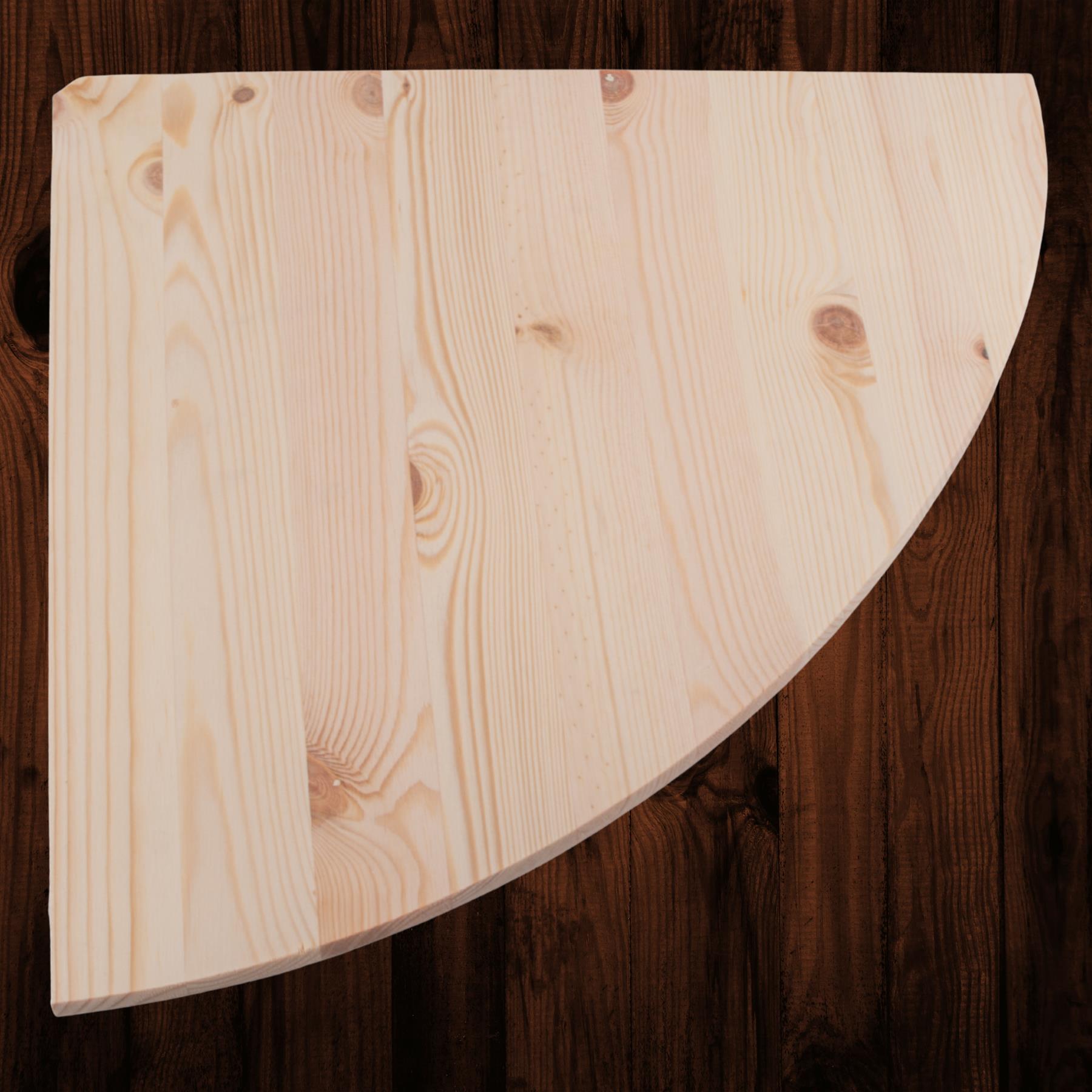Natural Wooden Corner Shelf / 3 Sizes / Pine Floating Wall Display Shelves DIY - Picture 28 of 39