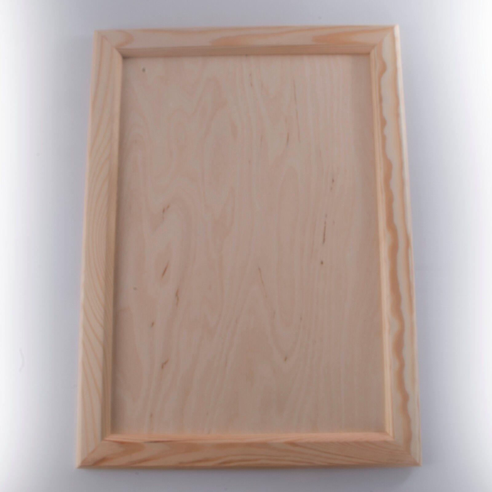 Unpainted Wood Canvas Framed Board Panels Hanging Painting Drawing Display Craft - Picture 18 of 22