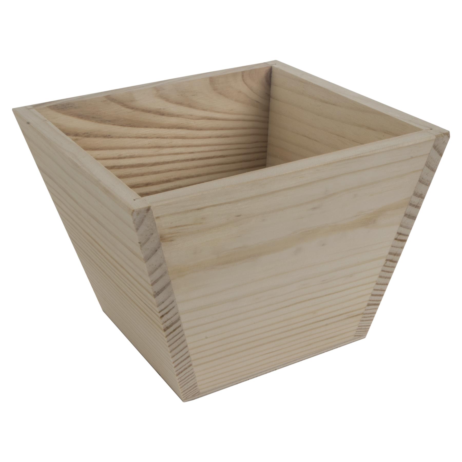 Wooden Indoor Plant Pots Vintage Style Decorative Planter Boxes for Art Craft - Picture 24 of 35