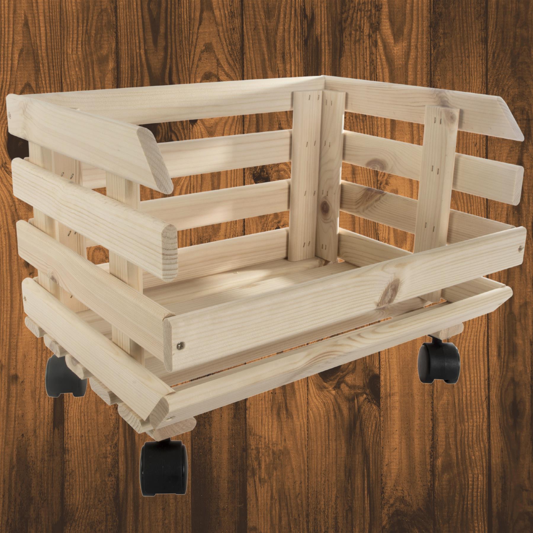 Wooden Unpainted Stackable Storage Box Crate Container Display Unit 1-3 Tier - Picture 14 of 49