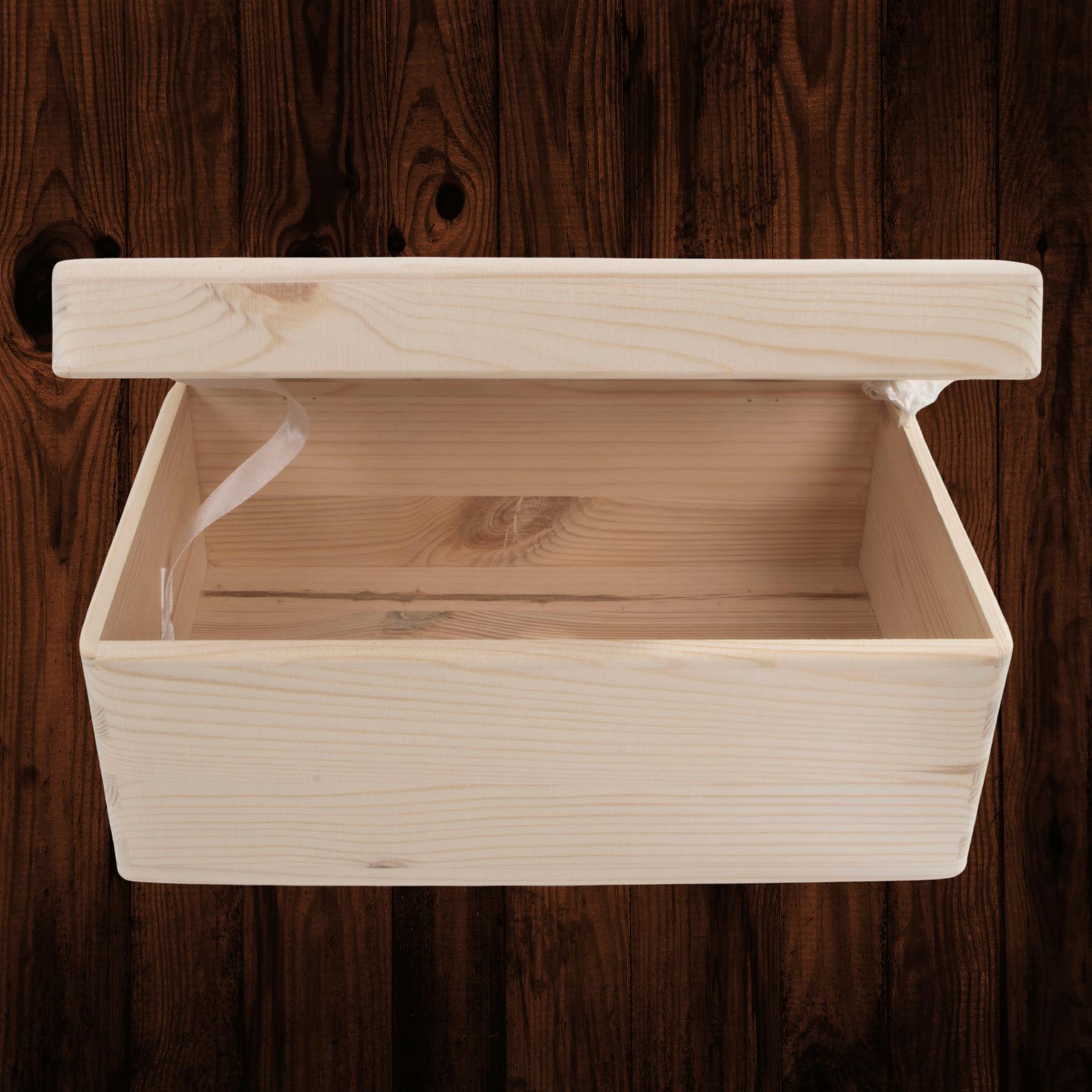 Wooden Lidded Decorative Memory Storage Chest Boxes / 5 Sizes / Small to Large - Picture 19 of 58