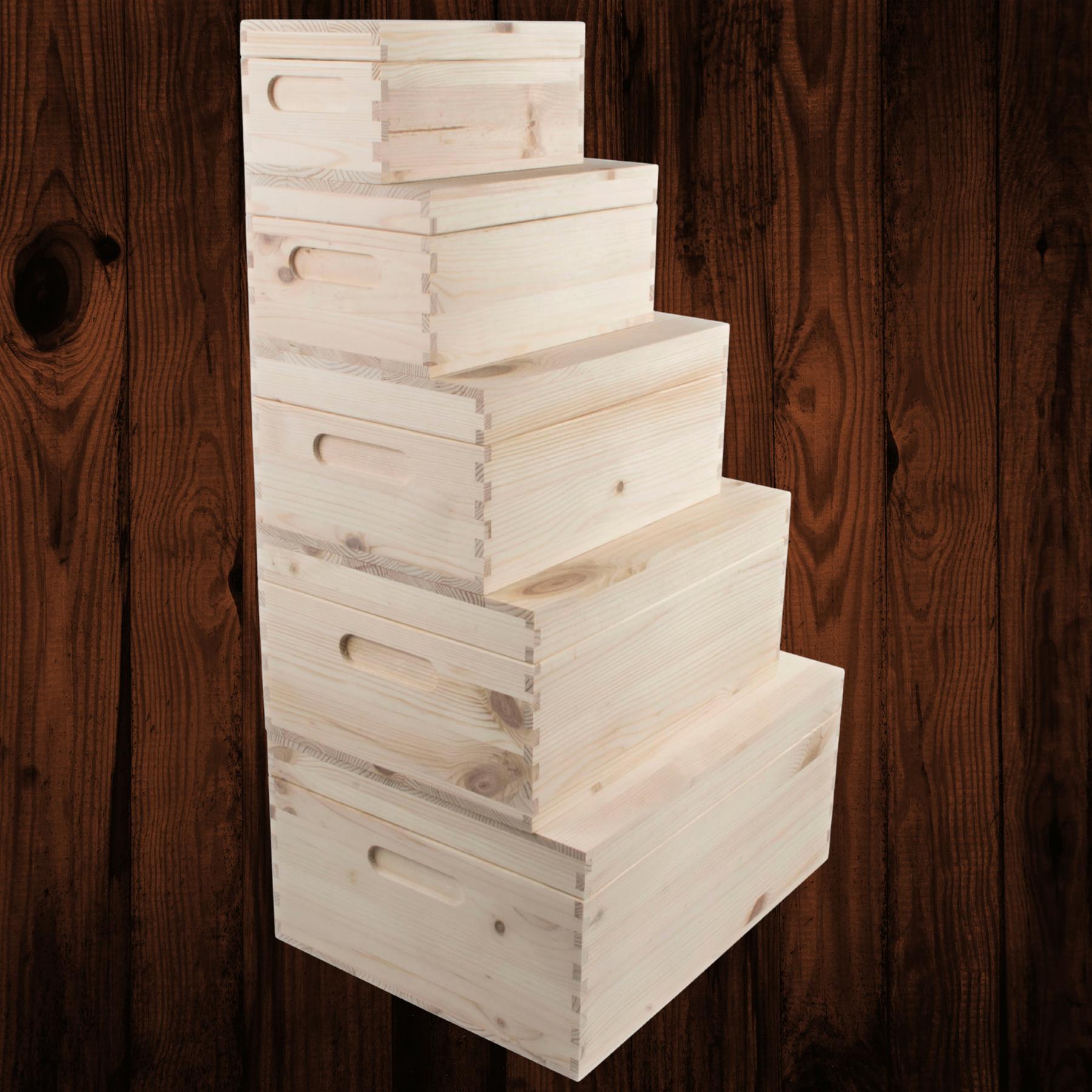Wooden Boxes / Choice of 5 Sizes / Home Storage Keepsake Memory Solutions DIY - Picture 72 of 81