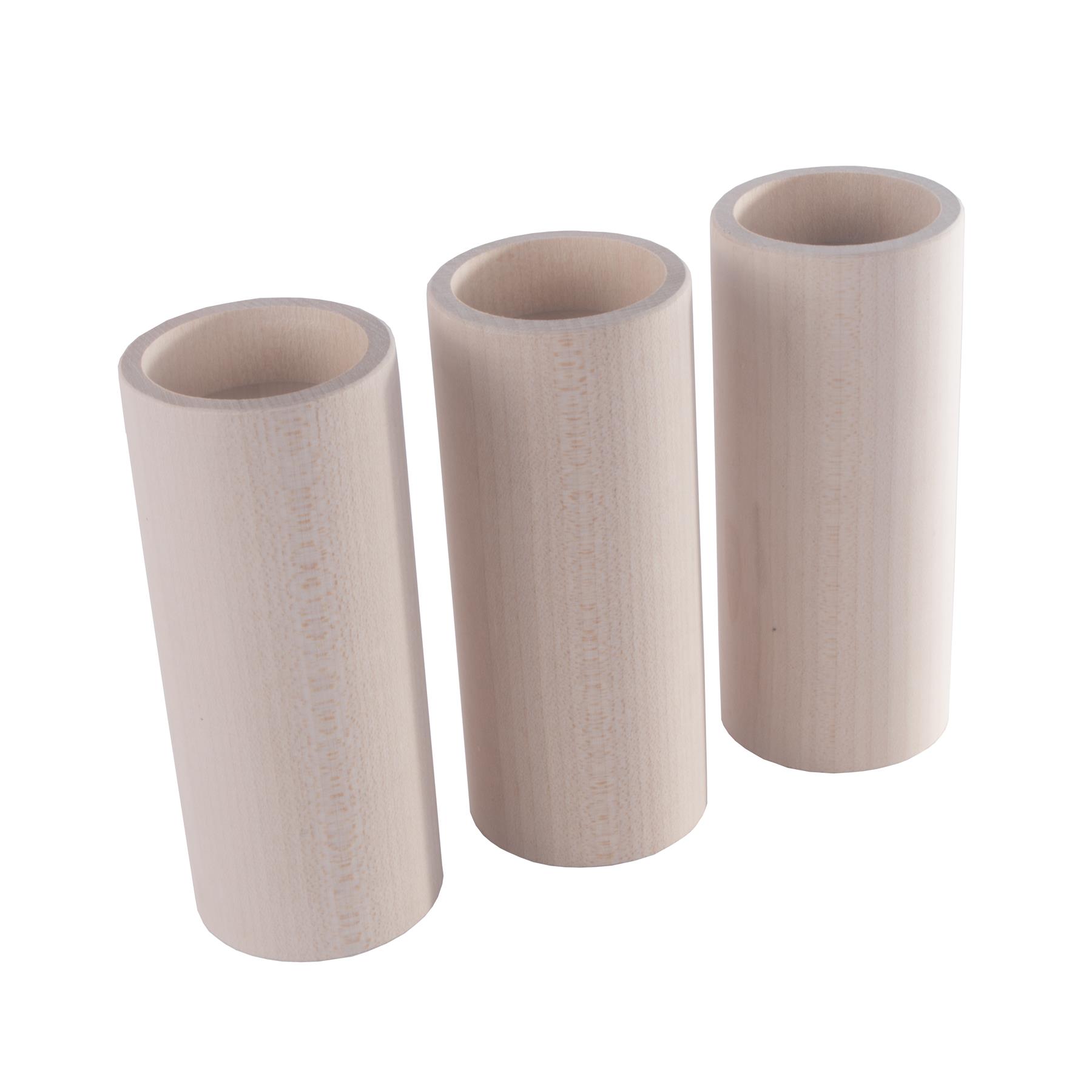 Round Traditional Beechwood Tea Light Candle Holders / Decorative / Unpainted - Picture 35 of 46