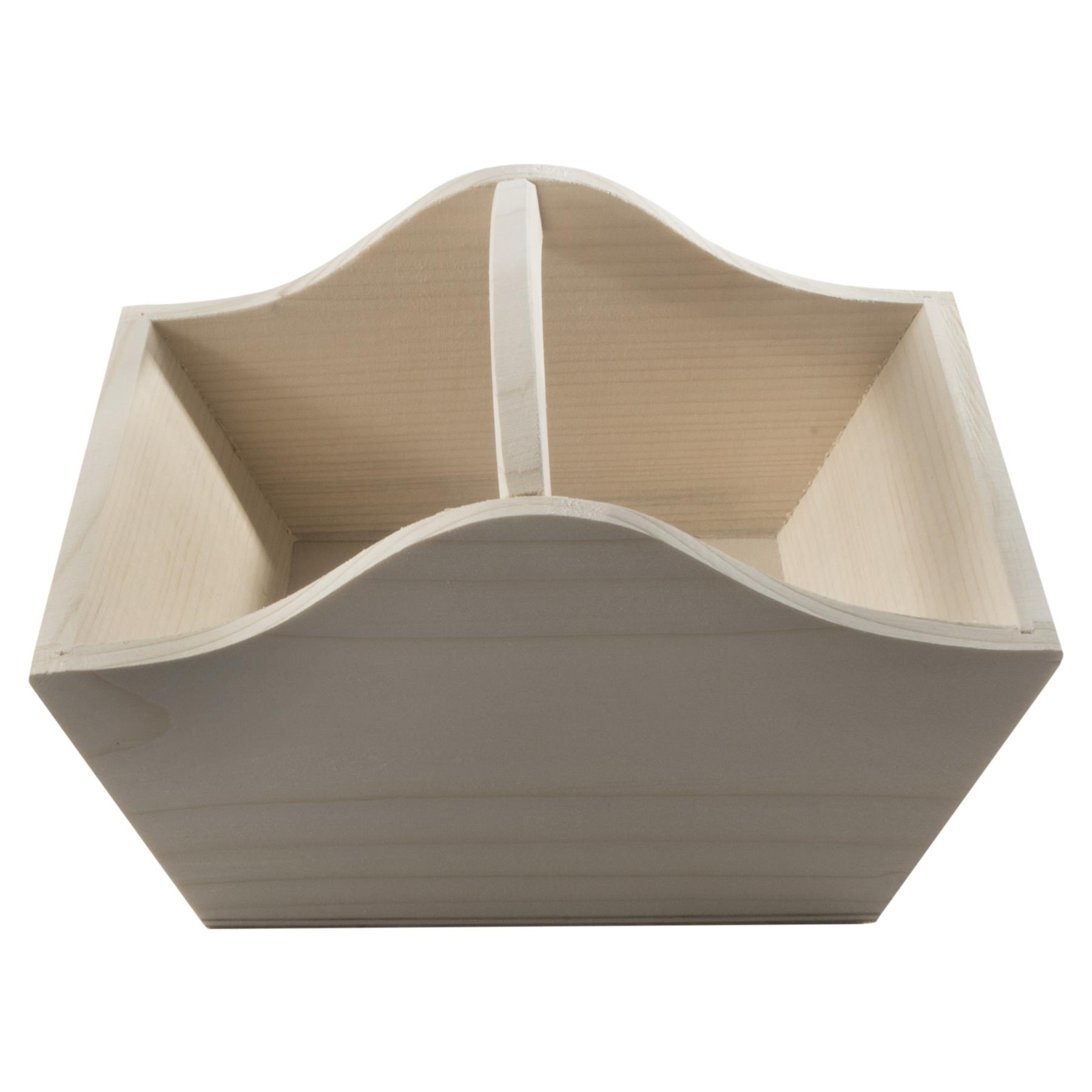 Pinewood Easter Basket Hamper Carrier Trug To Decorate Paint Yourself | 2 Sizes - Picture 15 of 19
