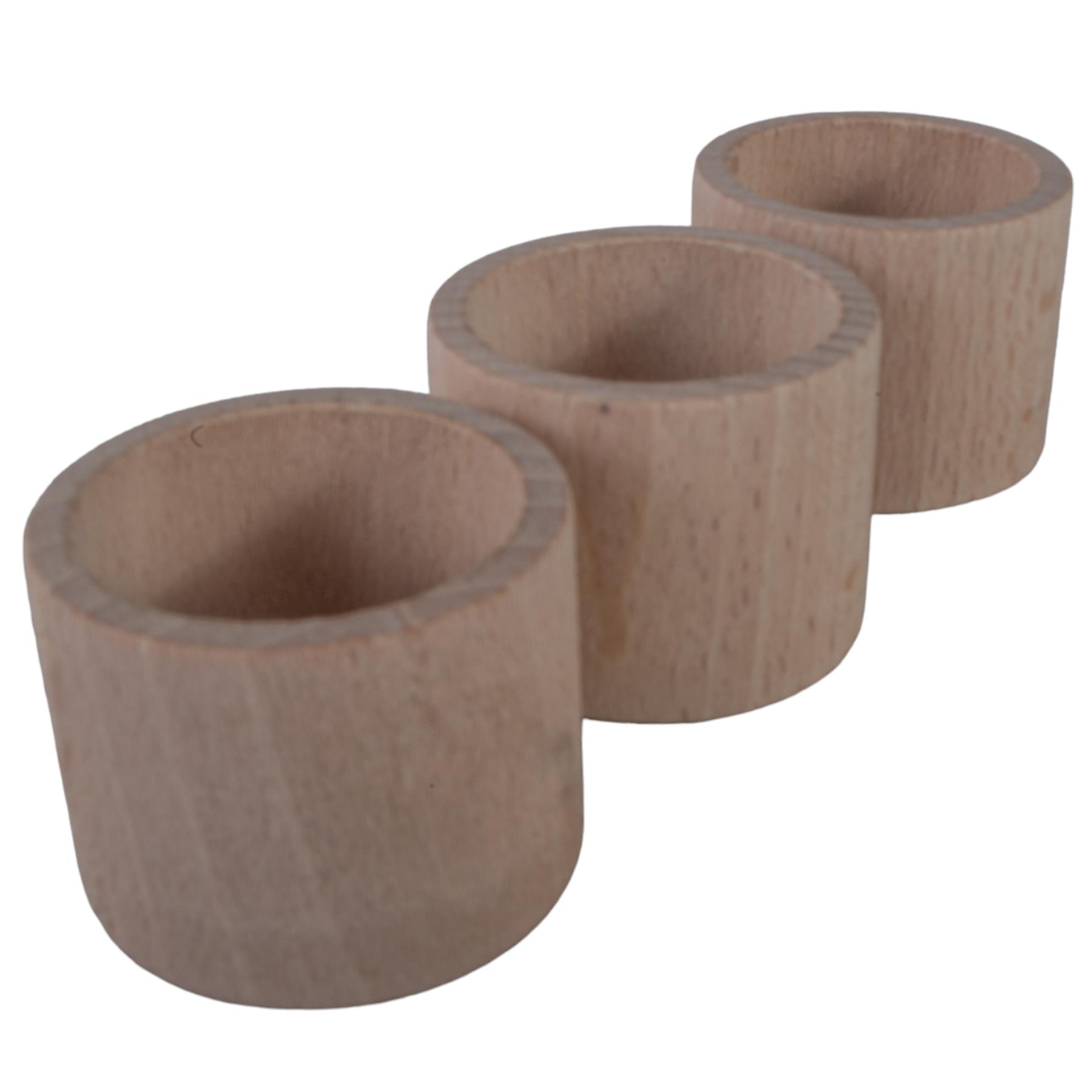 Wooden Napkin Rings | Various Designs | Round Decorative Holders For Craft DIY - Picture 45 of 50