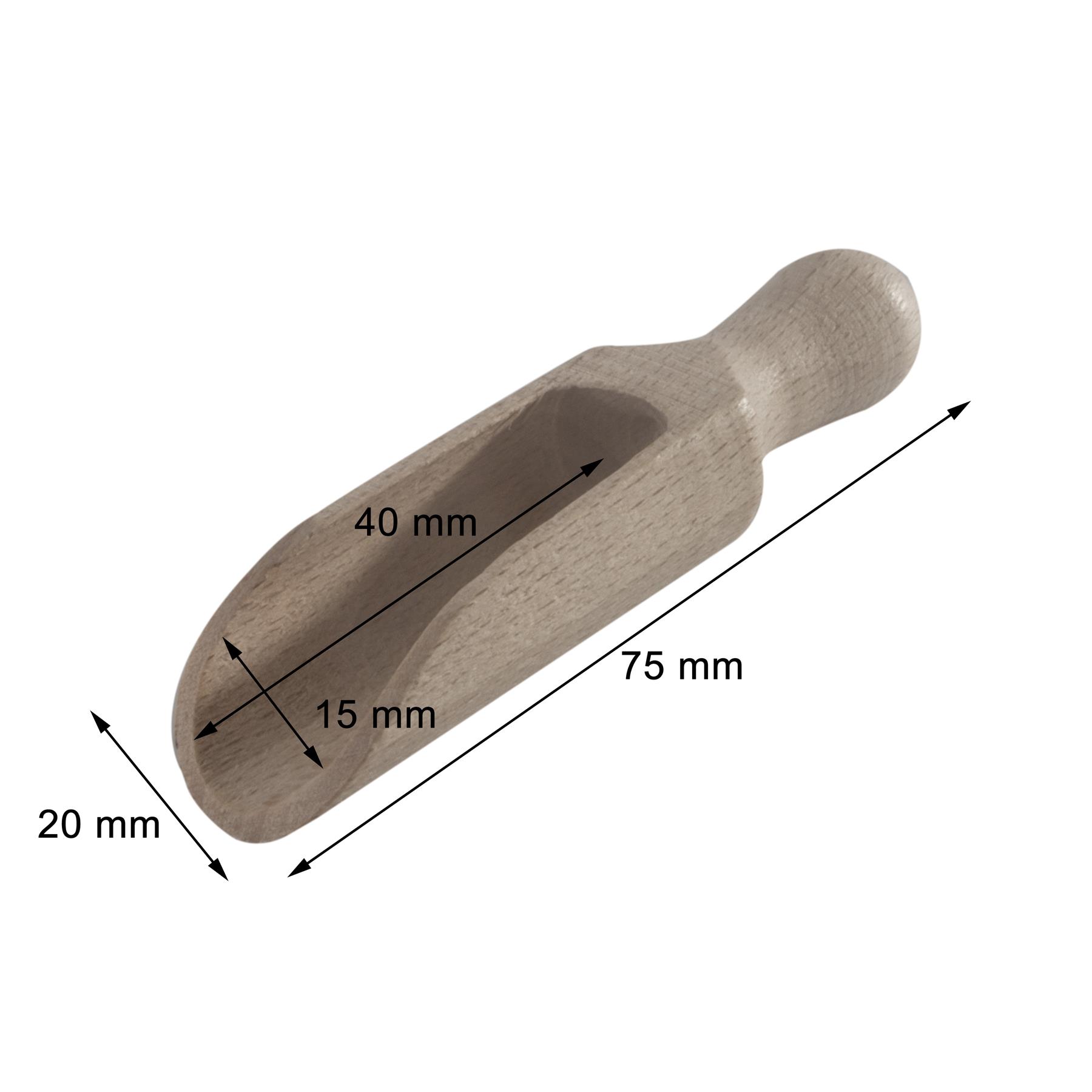 Mini Wooden Scoop Bath Salts Herbs Spoon Spices Flour Coffee Jar Jam Sugar - Picture 17 of 29