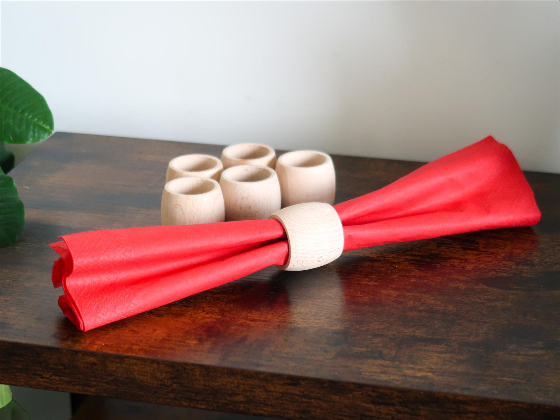 Wooden Napkin Rings | Various Designs | Round Decorative Holders For Craft DIY - Picture 39 of 50
