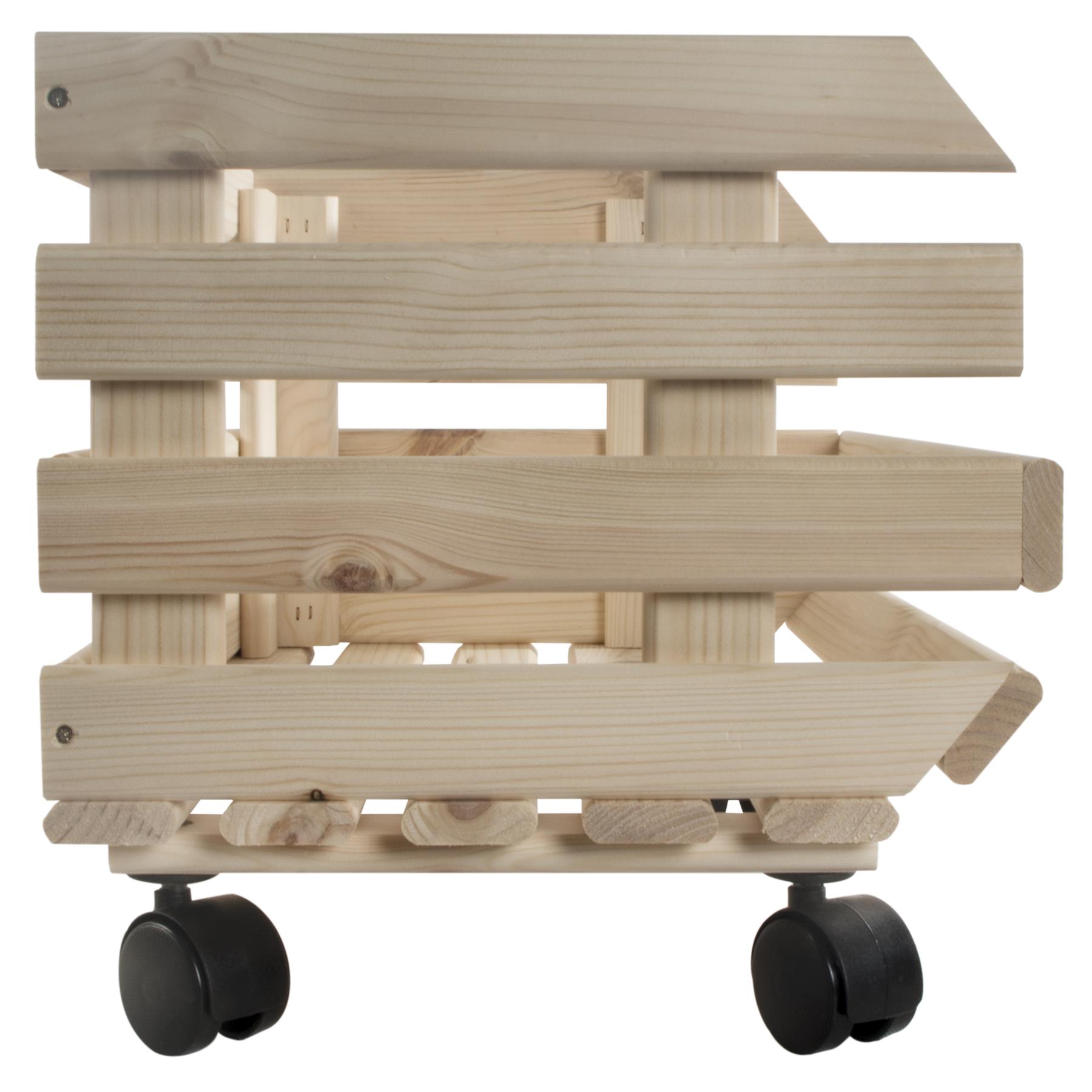 Wooden Unpainted Stackable Storage Box Crate Container Display Unit 1-3 Tier - Picture 34 of 49
