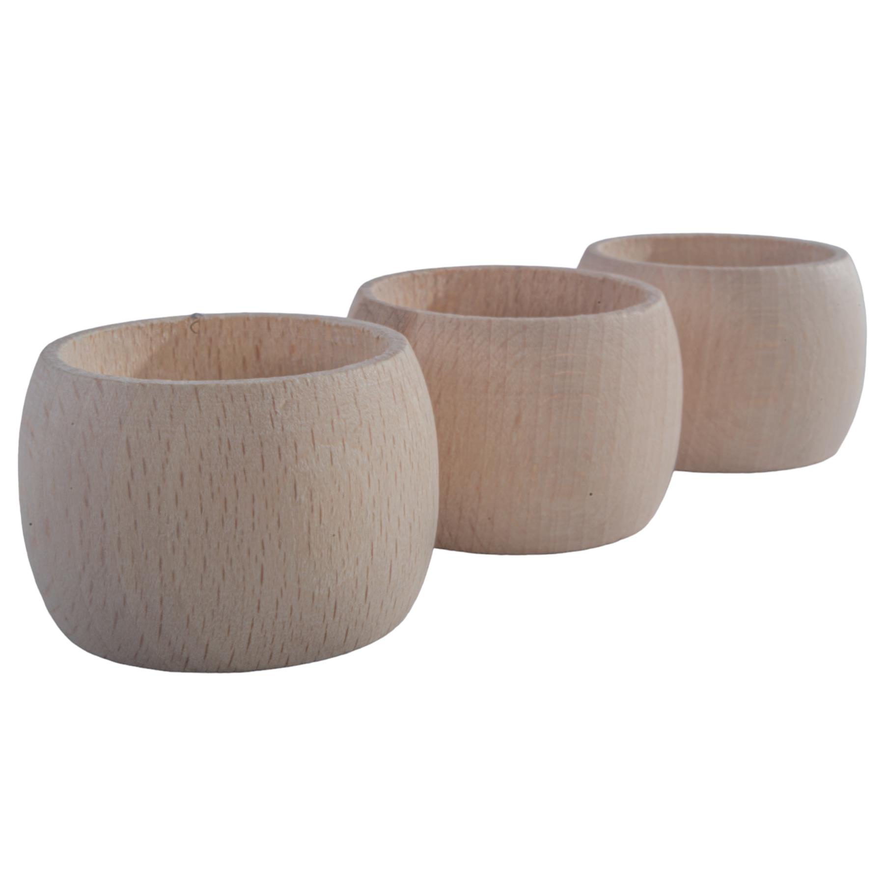 Wooden Napkin Rings Round Serviette Holders Party Dinner Tabletop Dining Decor - Picture 18 of 29