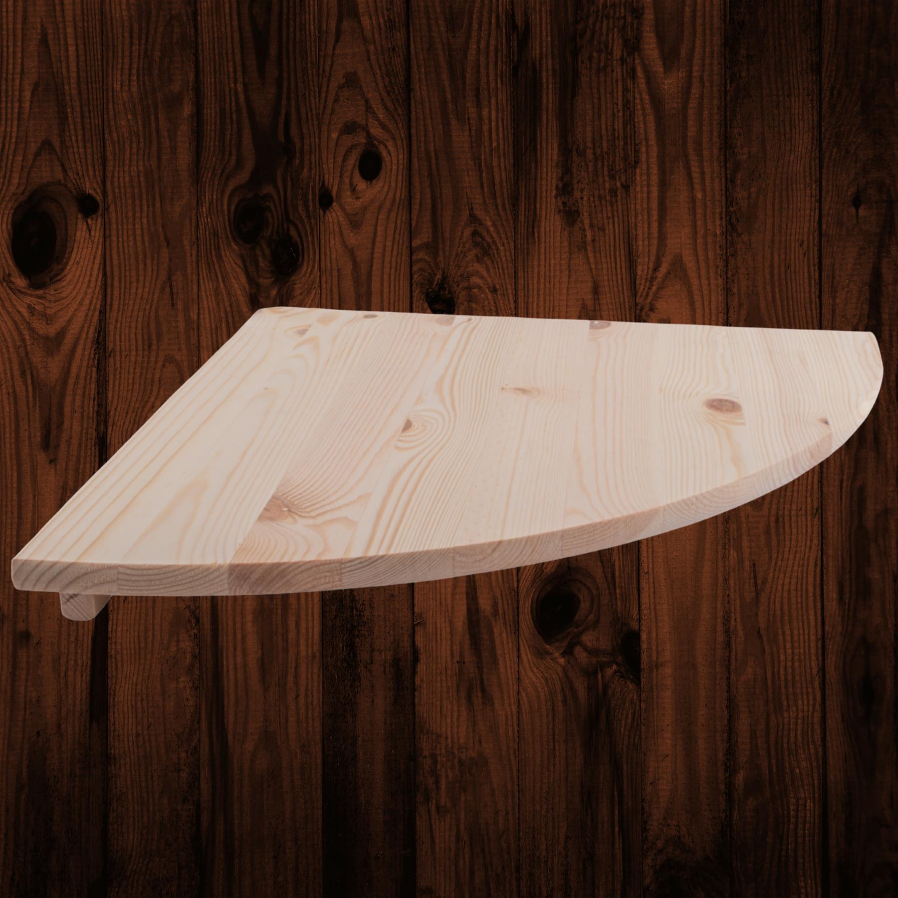 Natural Wooden Corner Shelf / 3 Sizes / Pine Floating Wall Display Shelves DIY - Picture 29 of 39