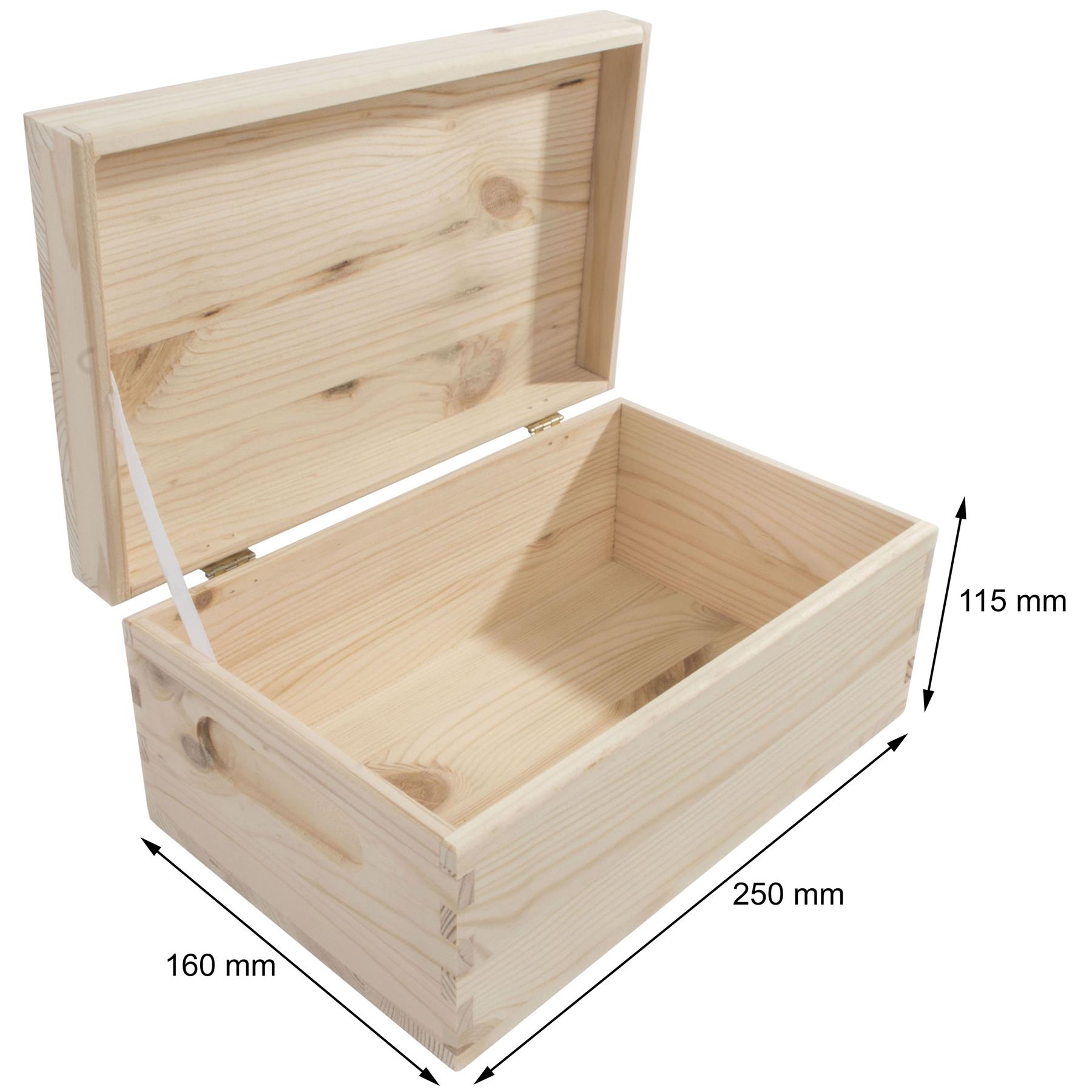 Wooden Boxes / Choice of 5 Sizes / Home Storage Keepsake Memory Solutions DIY - Picture 34 of 81