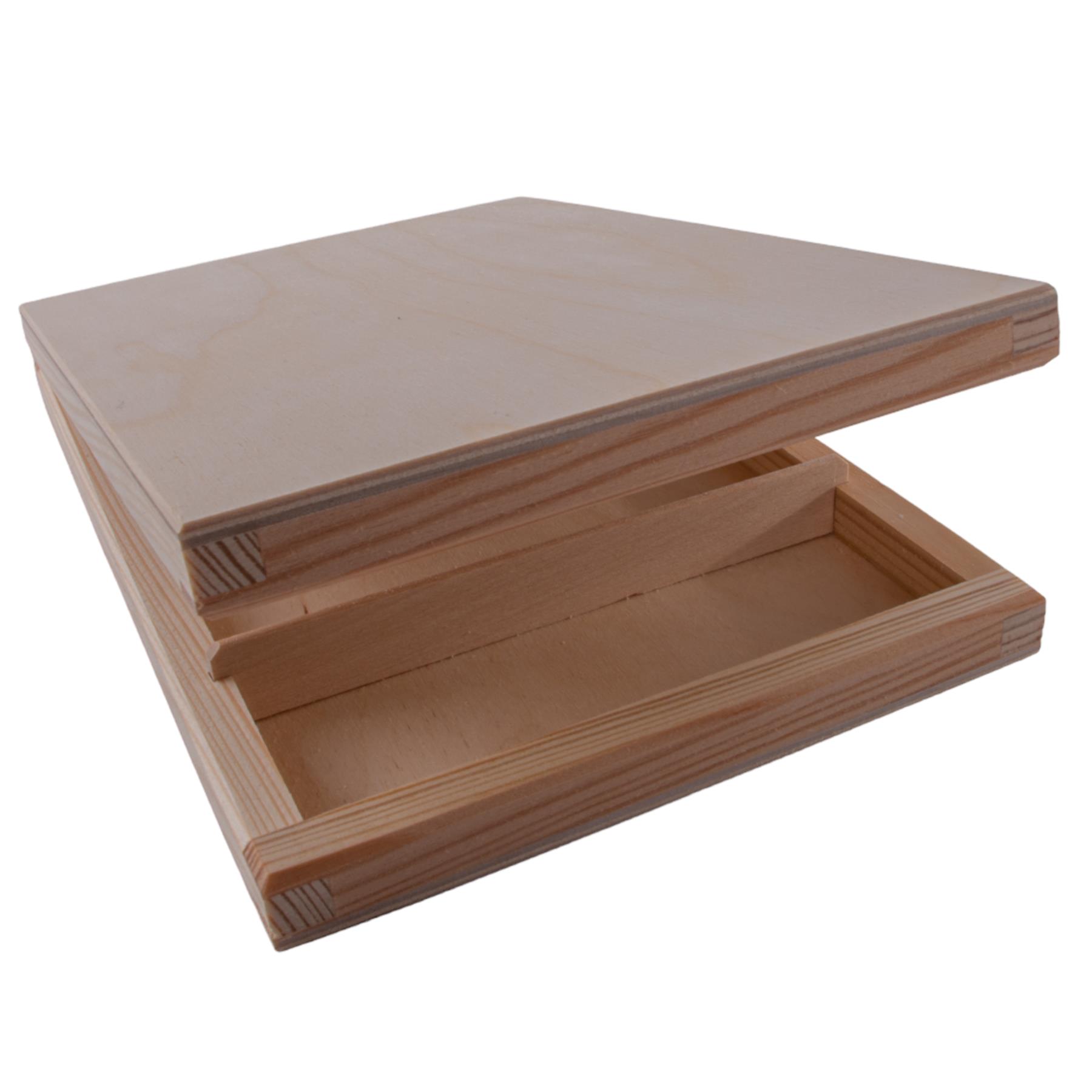 Caja de CD de madera y memoria USB de dos compartimentos | Idea de regalo | Madera artesanal pintable - Imagen 19 de 25