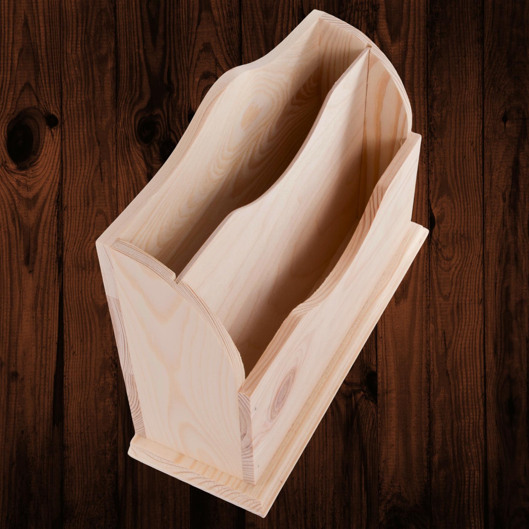 Wooden Letter Rack | Various Shapes | Mail Entry Display Sorter | Plain Wood - Picture 30 of 48