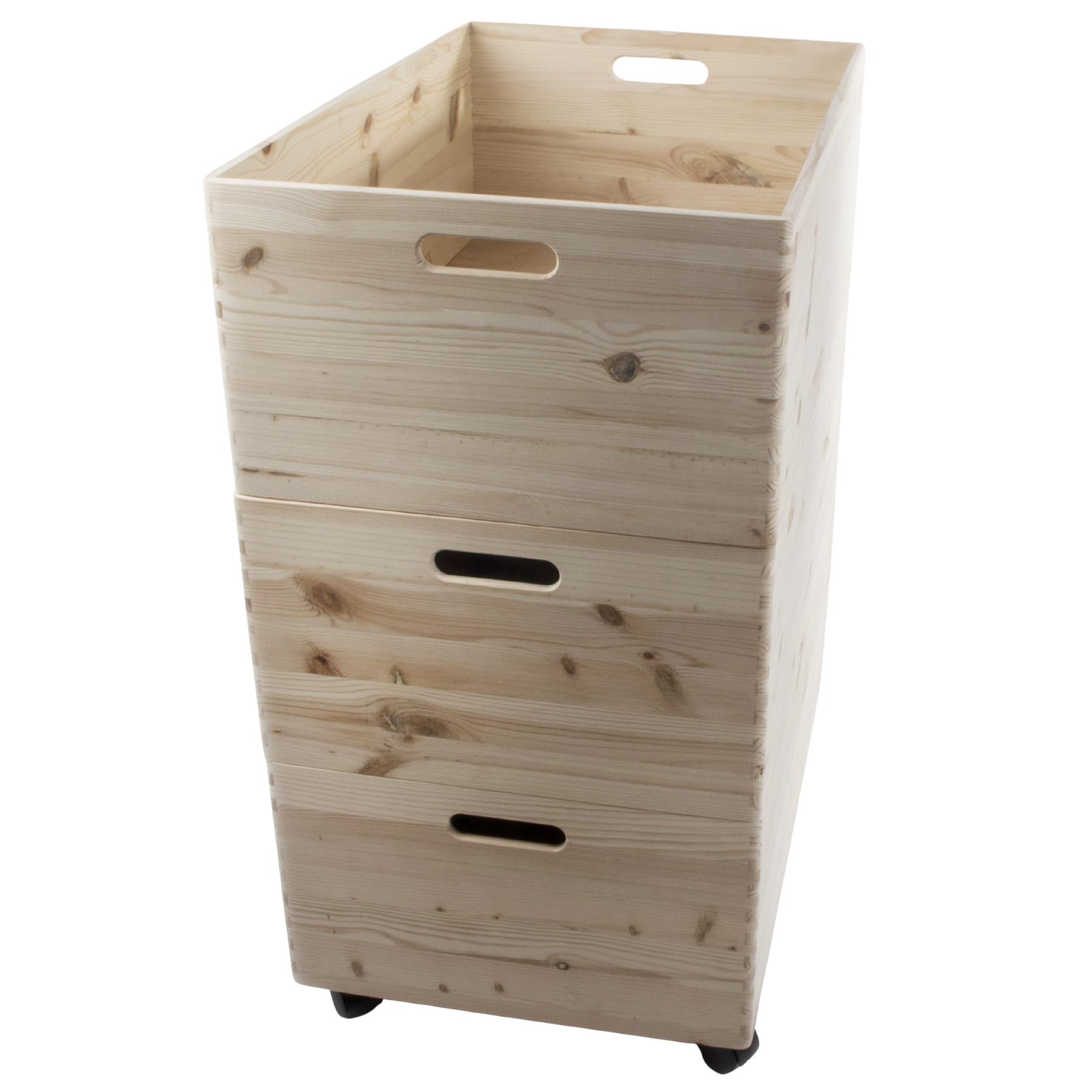 Choice of Stacking Extra Large Wooden Open Crates with Handles Boxes Wheels - Picture 24 of 40