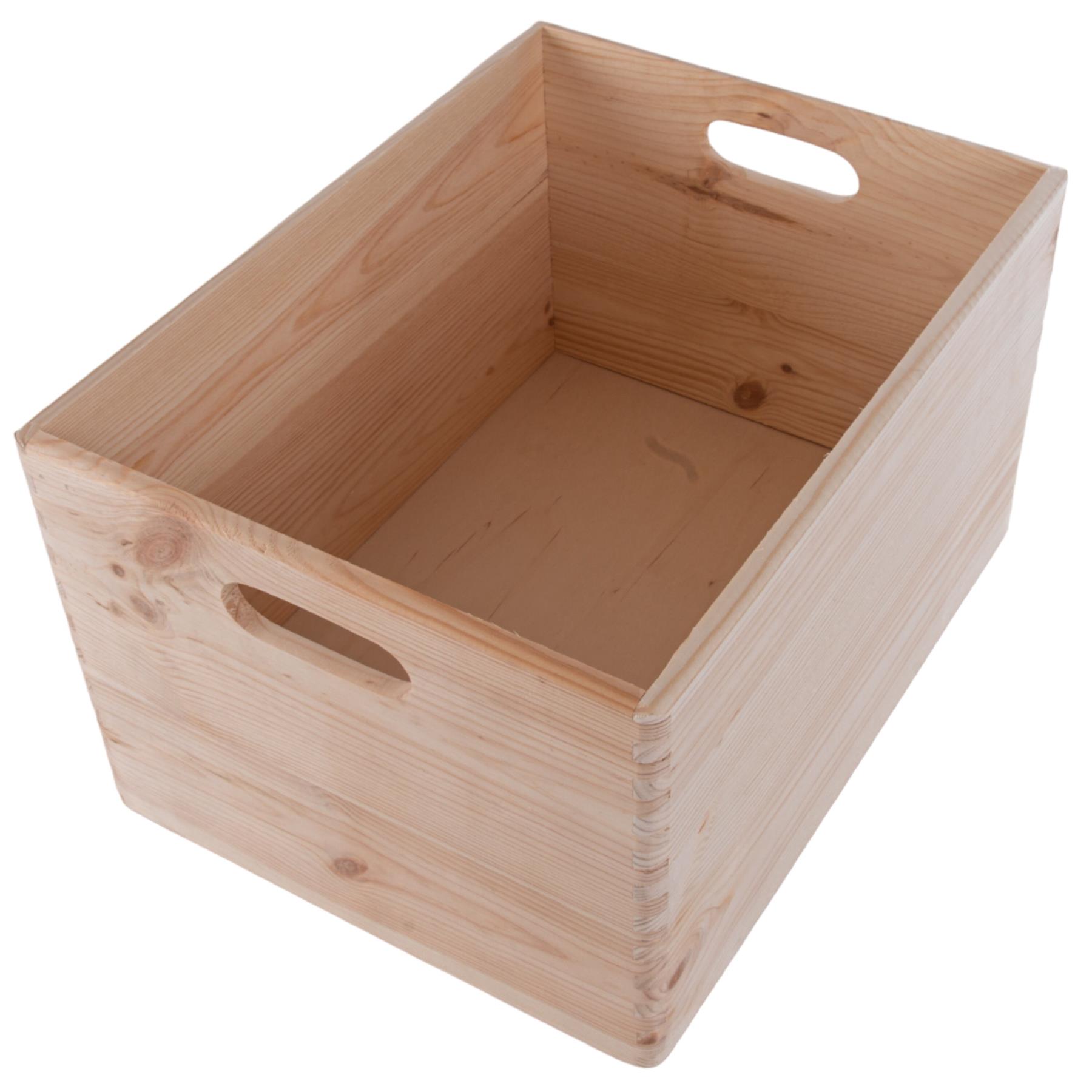 Grandes cajas de madera apilables con asas de tapa ruedas - Imagen 50 de 68