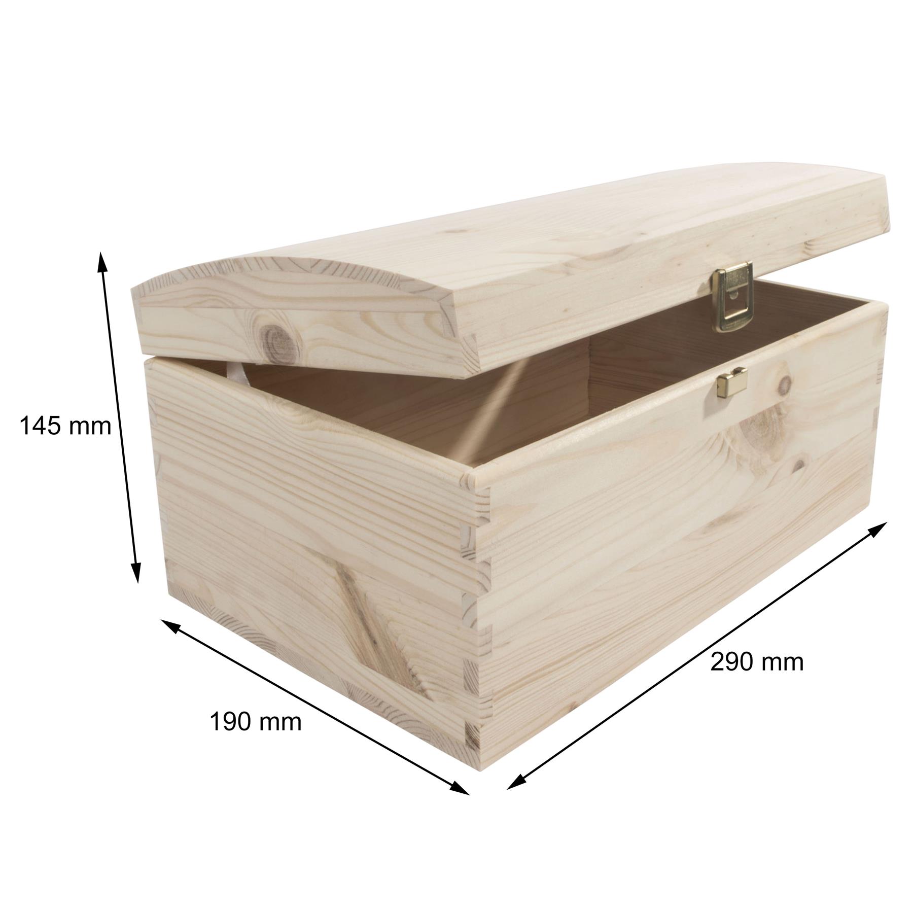 Wooden Storage Boxes / 5 Sizes / Treasure Chest Keepsake Trinket Memory Souvenir - Picture 36 of 70