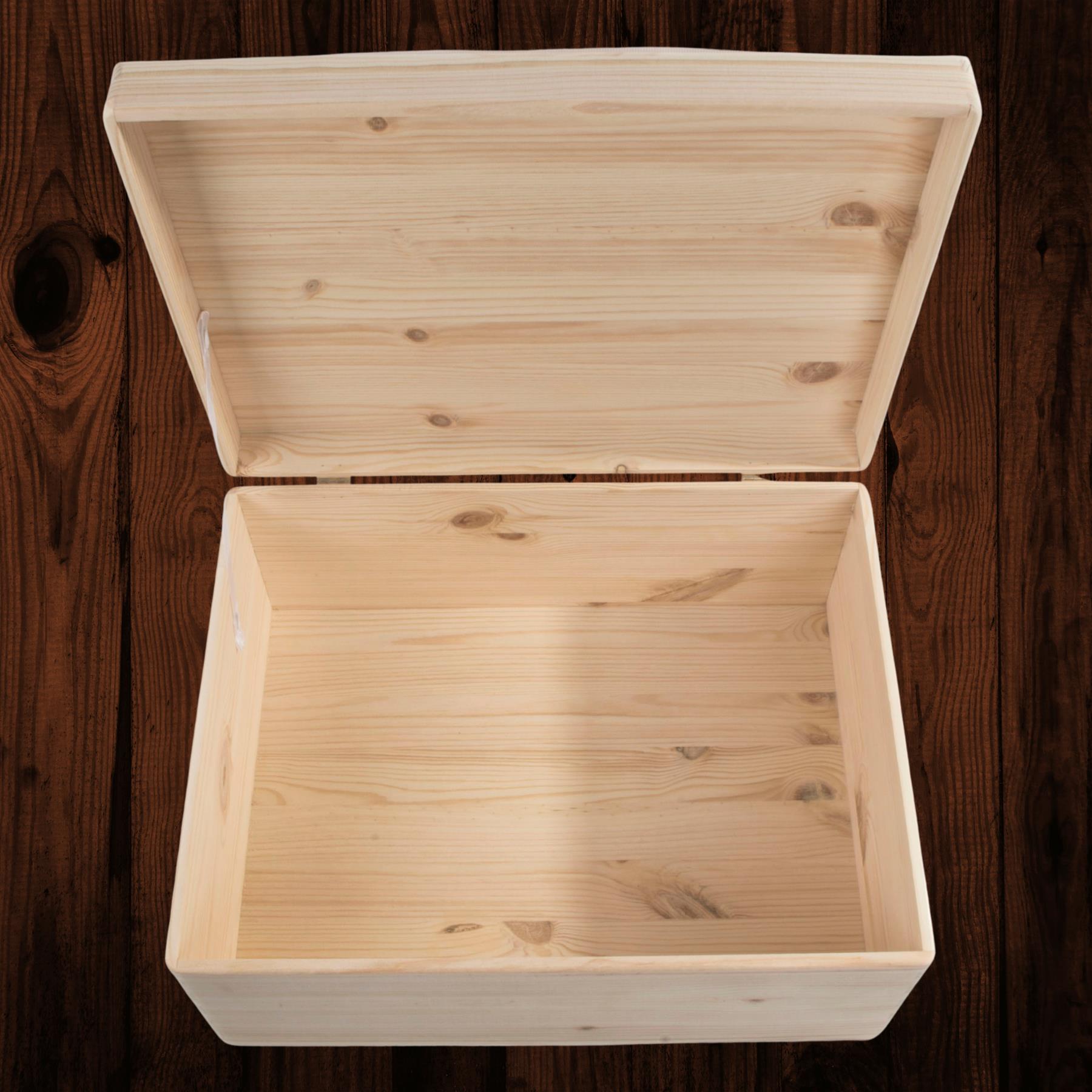 Wooden Lidded Decorative Memory Storage Chest Boxes / 5 Sizes / Small to Large - Picture 47 of 58