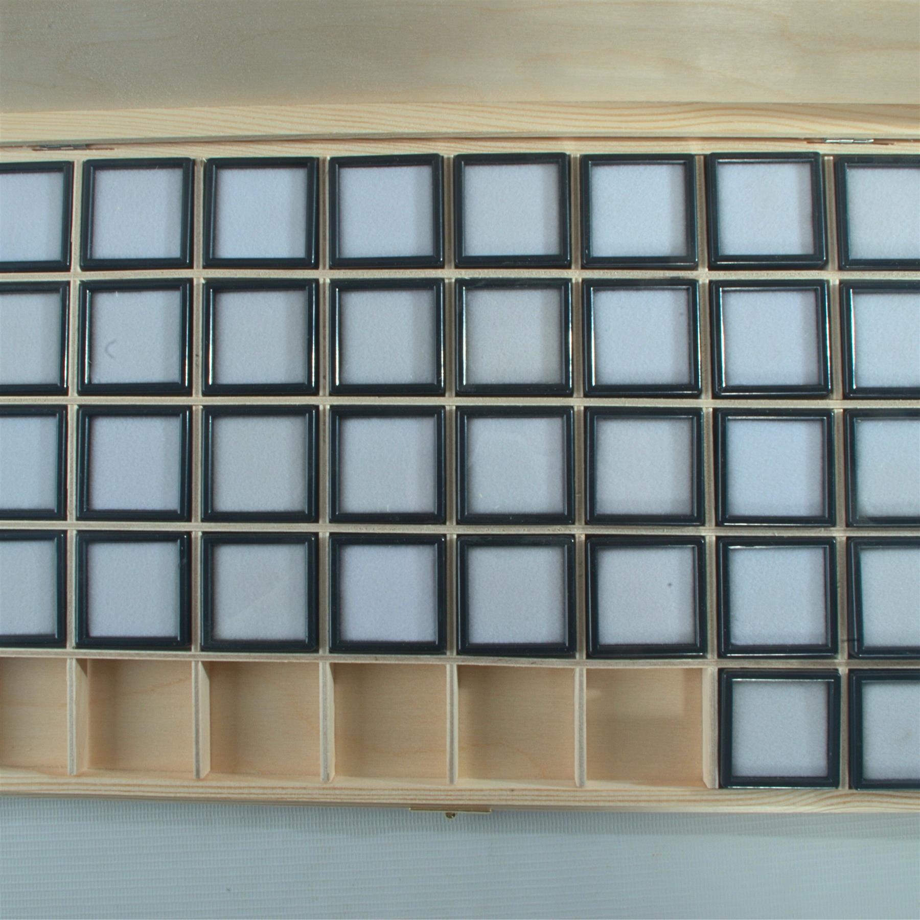 Wooden 40/50/70 Grids Gemstone Bead Jewellery Boxes Removable Dividers Organiser - Picture 42 of 48