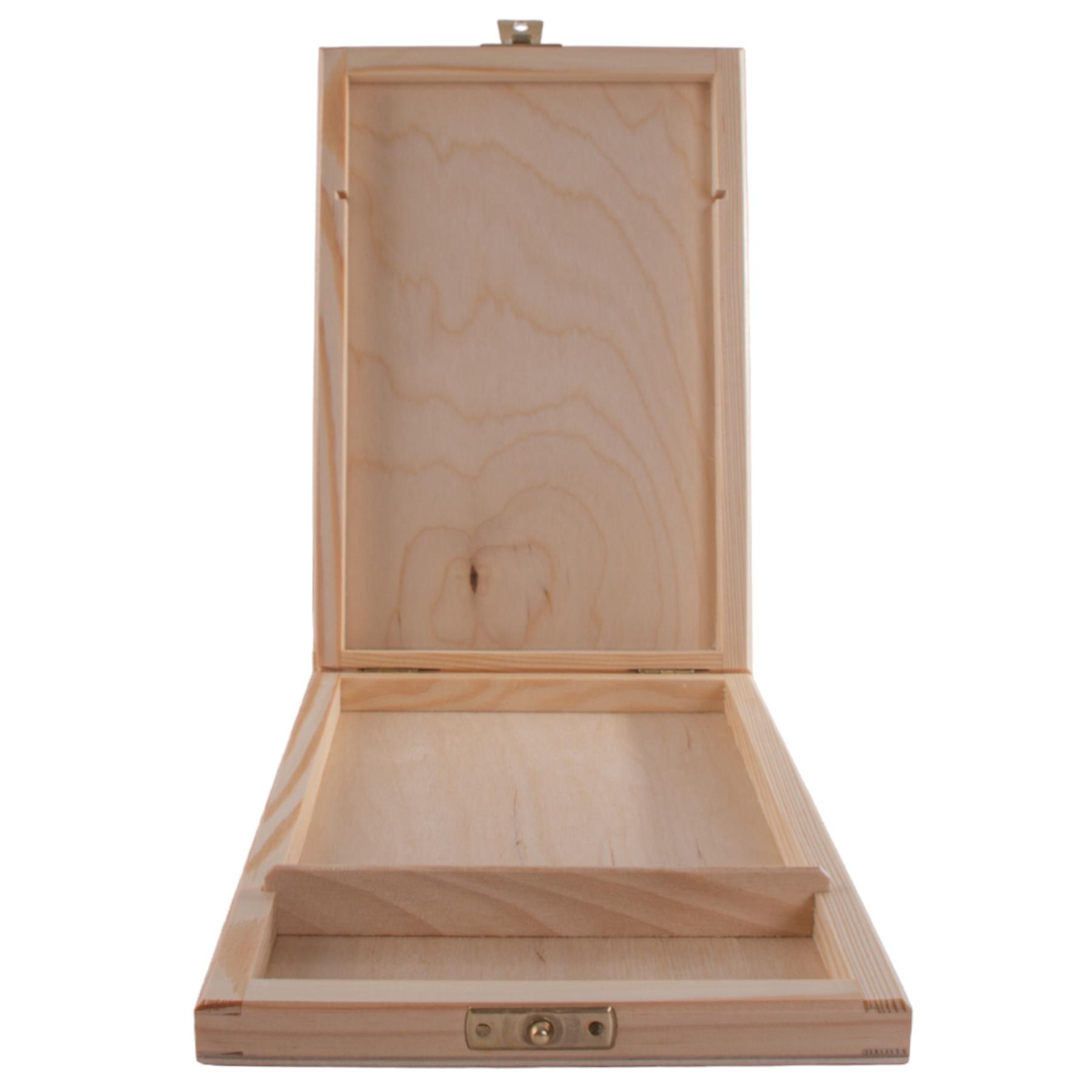 Caja de CD de madera y memoria USB de dos compartimentos | Idea de regalo | Madera artesanal pintable - Imagen 6 de 25