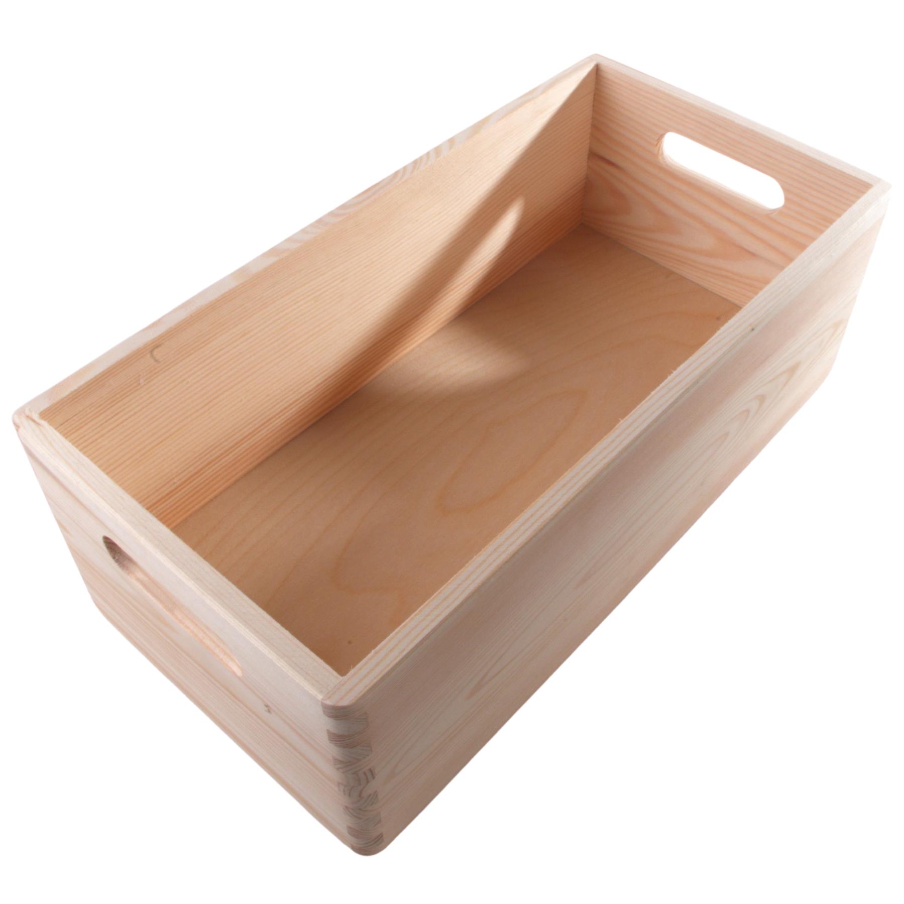 Wooden Crates | Plain Decorative Pine Underbed Storage Boxes Shelves Containers - Picture 23 of 66