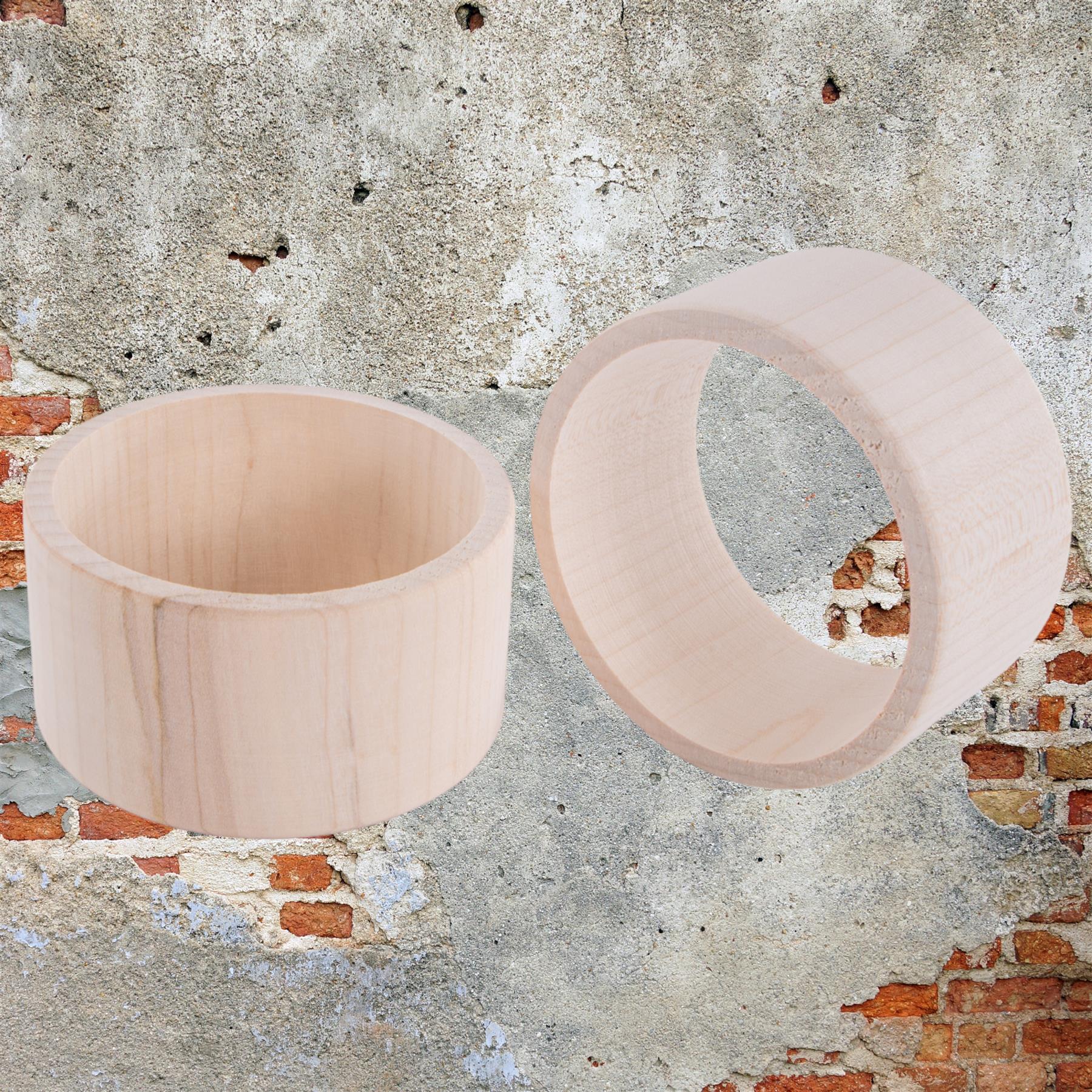 Flat Natural Unfinished Wooden Bracelet Bangles Wristlet Craft DIY Decorating - Picture 53 of 71