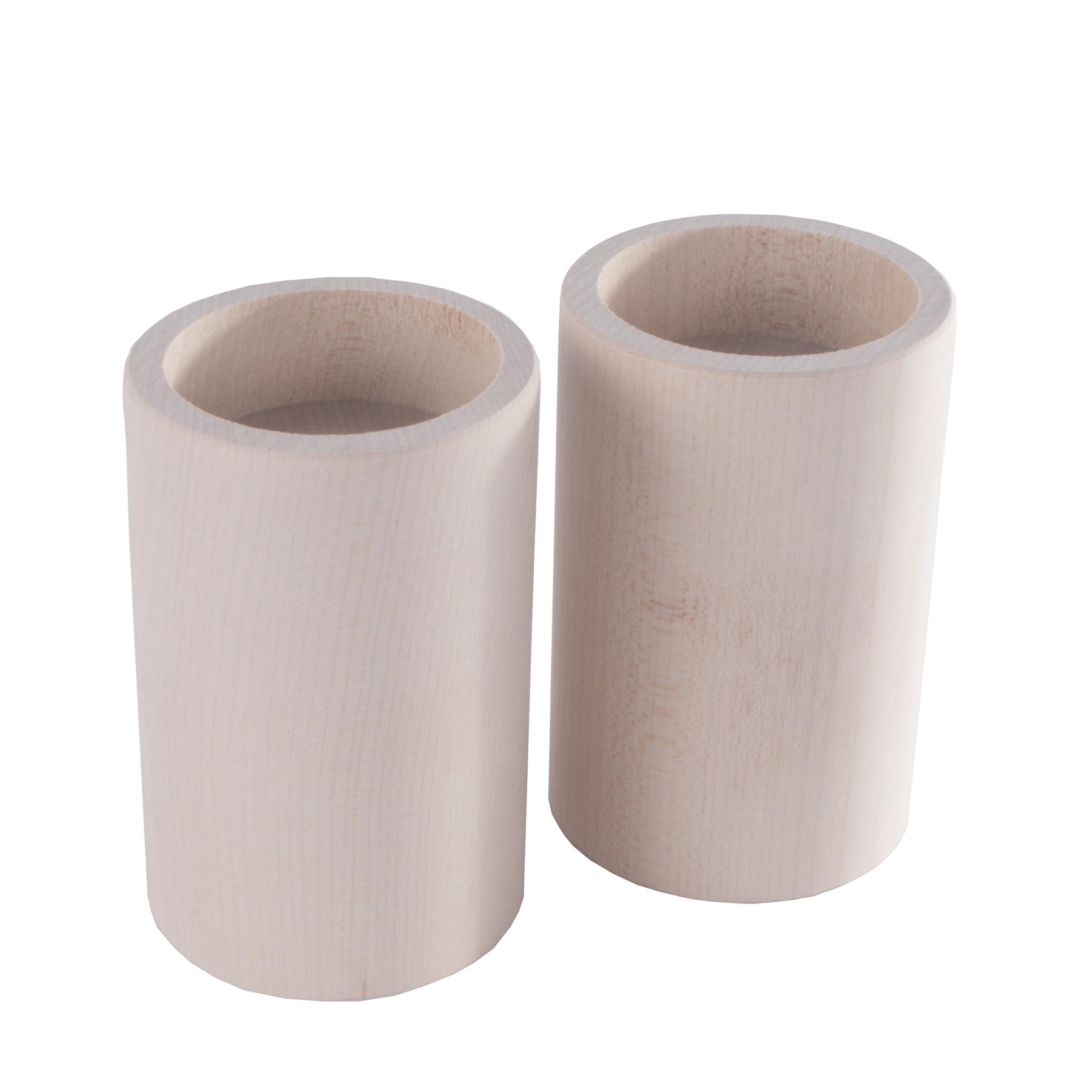 Round Traditional Beechwood Tea Light Candle Holders / Decorative / Unpainted - Picture 25 of 46