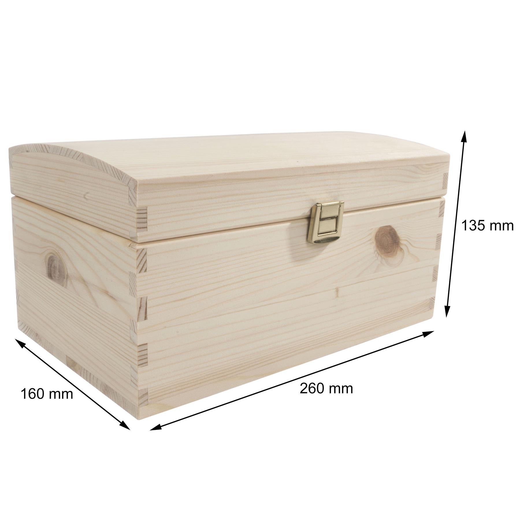 Wooden Storage Boxes / 5 Sizes / Treasure Chest Keepsake Trinket Memory Souvenir - Picture 26 of 70